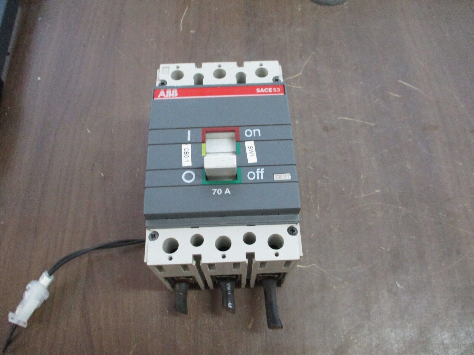 ABB Sace S3 Circuit Breaker S3N 70A 600V 3P Used