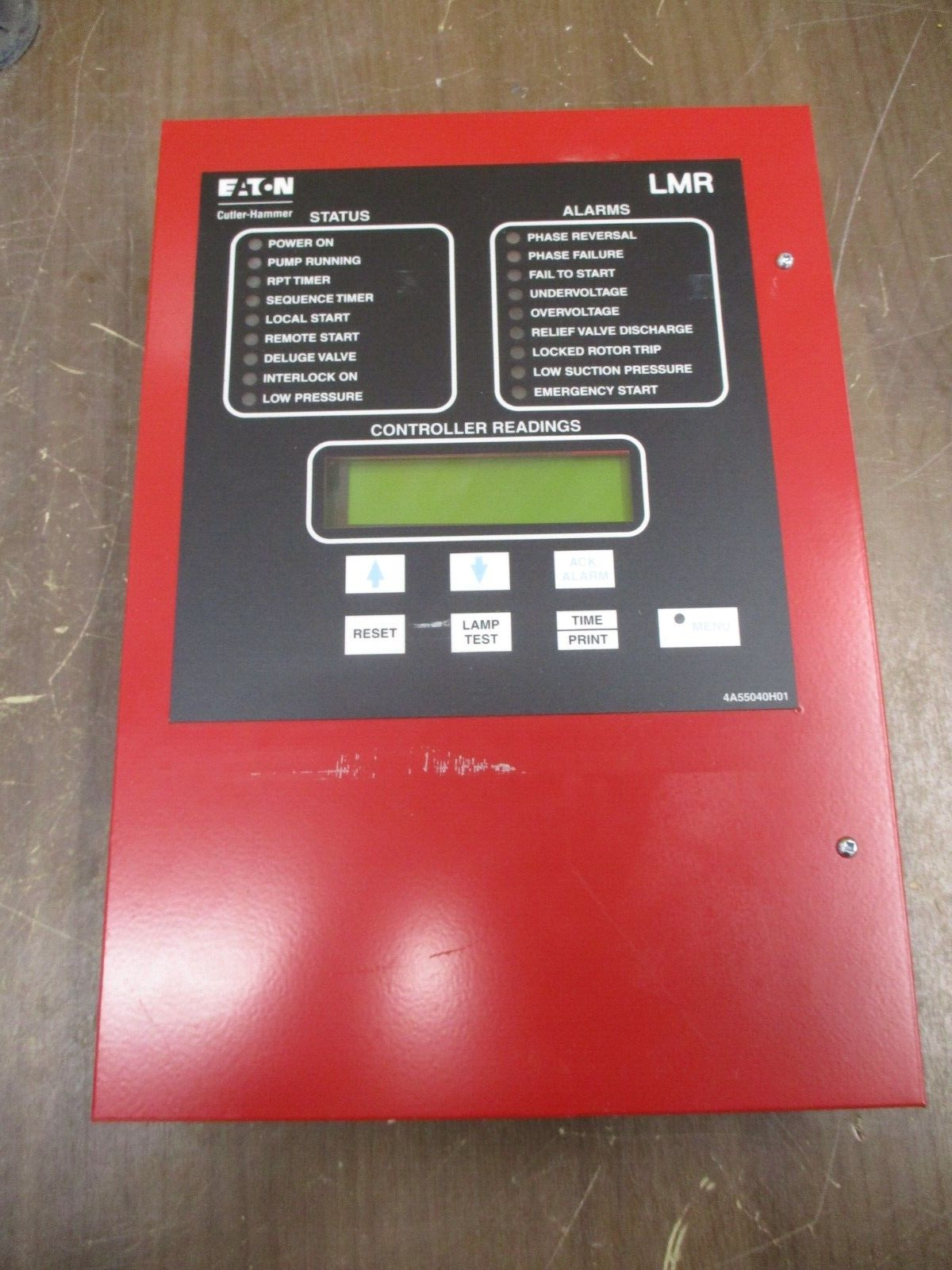 Eaton LMR Fire Pump Controller 4A55040H01 Used