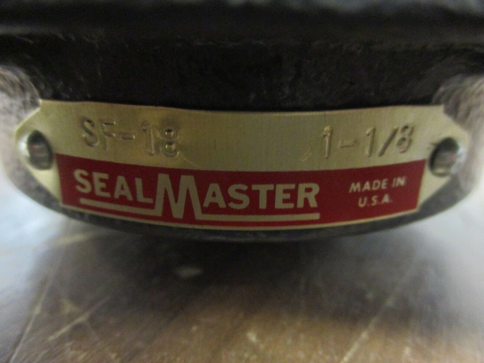 SealMaster Gold Line Flange Bearing SF-18 1 1/8" New Surplus