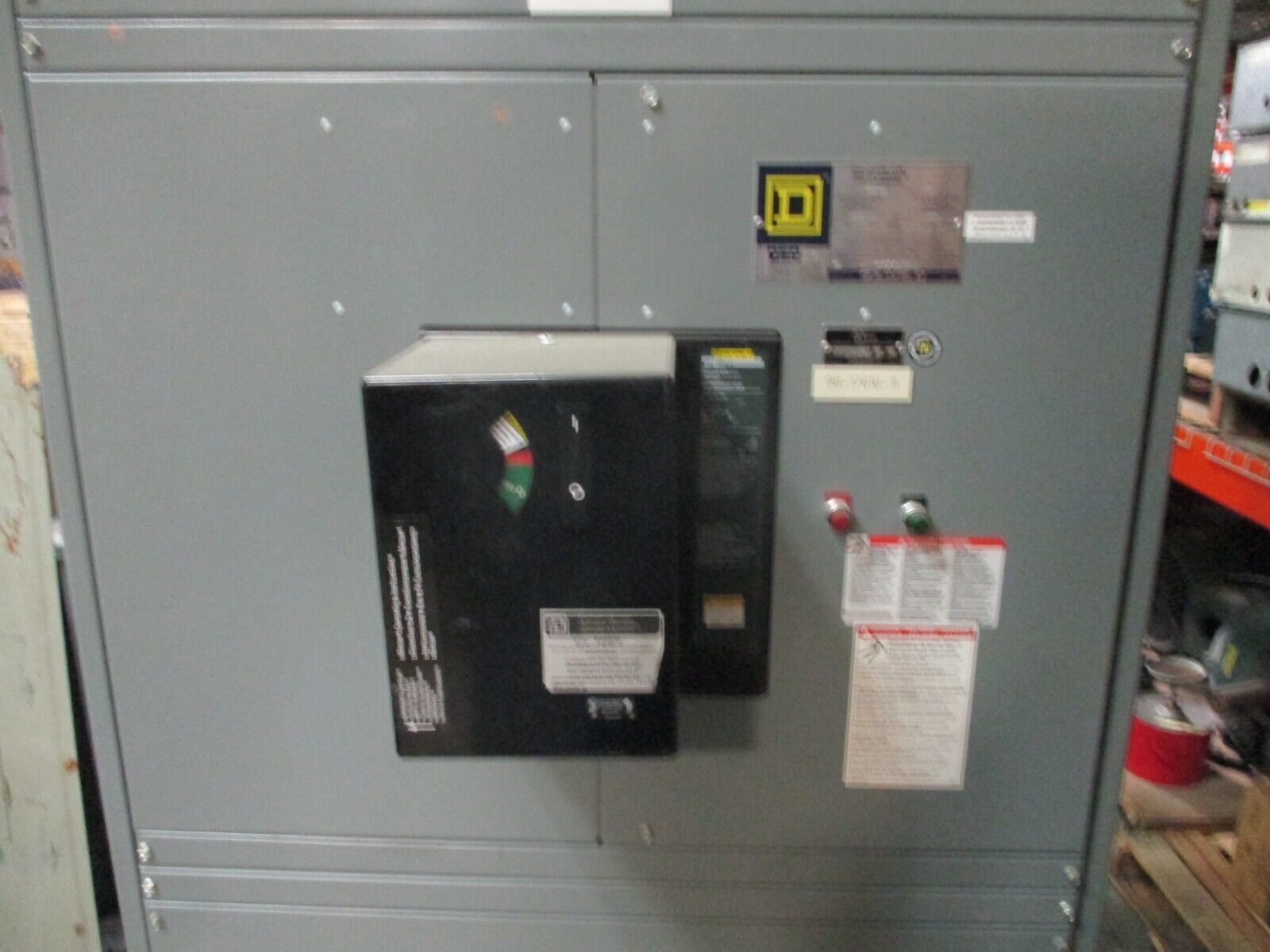 Square D DC Breaker Disconnect PAF362000DC1625 500VDC 2000A Encl: 22387546-001