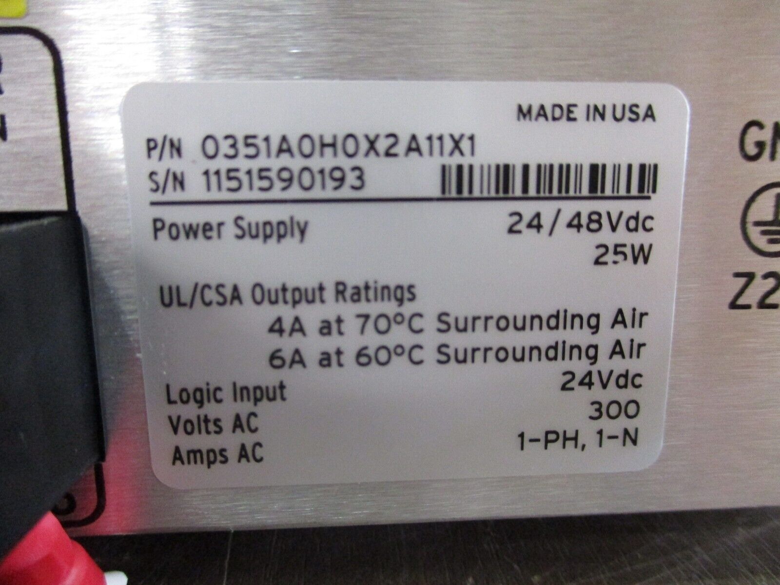 SEL SEL-351A Protection System 0351A0H0X2A11X1 Supply: 24/48VDC Logic: 24VDC