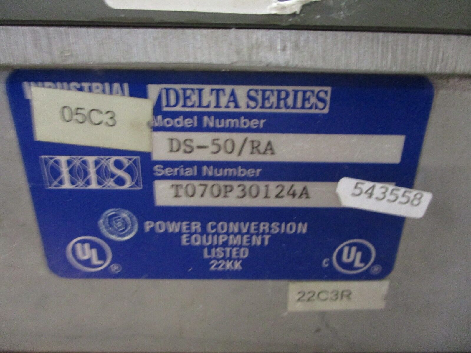 Industrial Indexing Systems Delta Servo Drive DS-50 / RA *Chipped Corner & Vent*