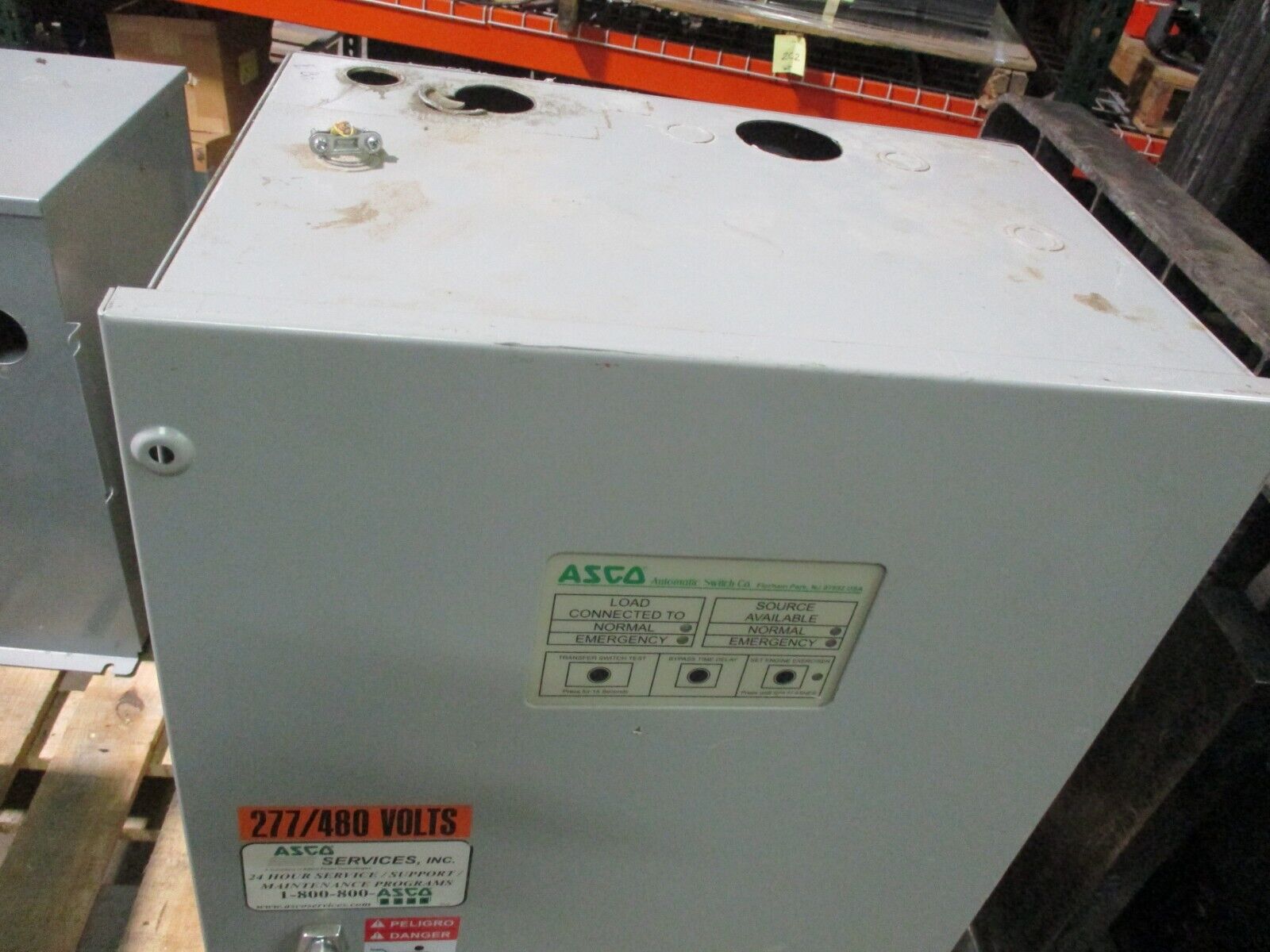 Asco Series 300 Automatic Transfer Switch A300310491XC 104A 480V 60Hz 3Ph Used