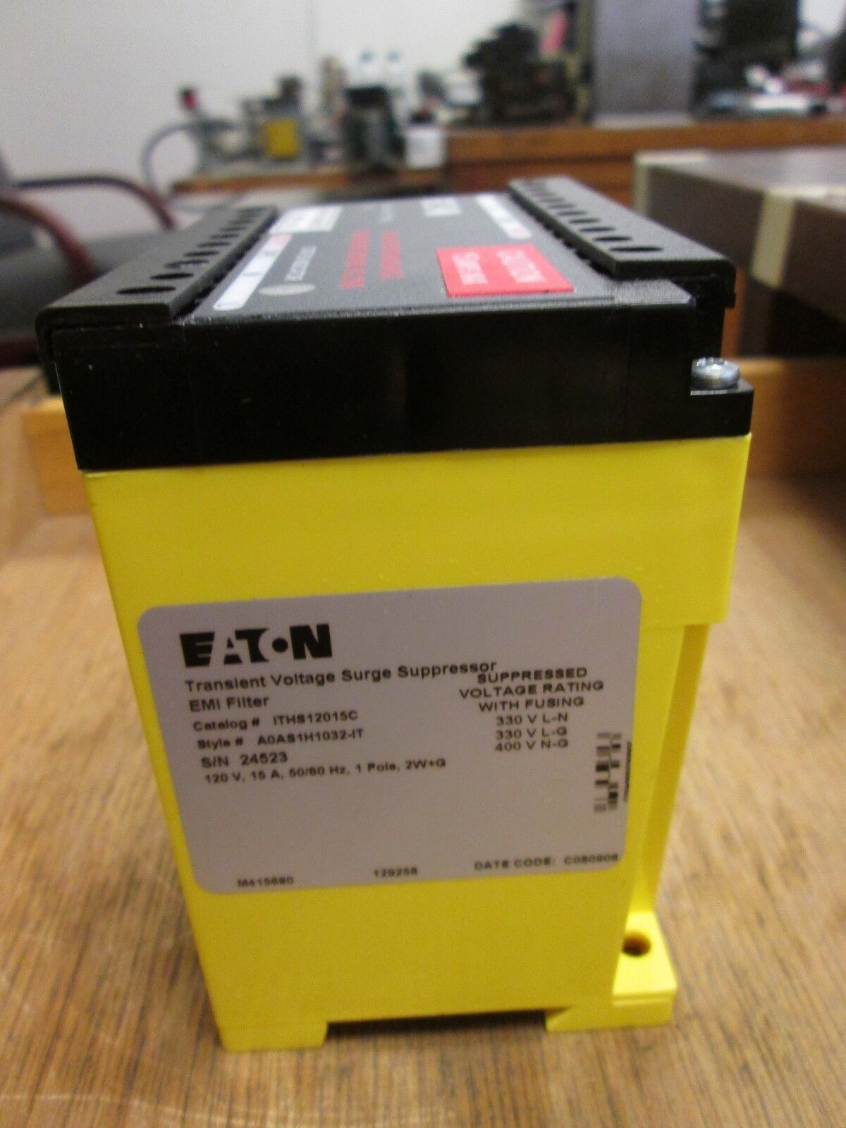 Eaton Transient Voltage Surge Supressor ITHS12015C A0AS1H1032-IT 120V 15A Used