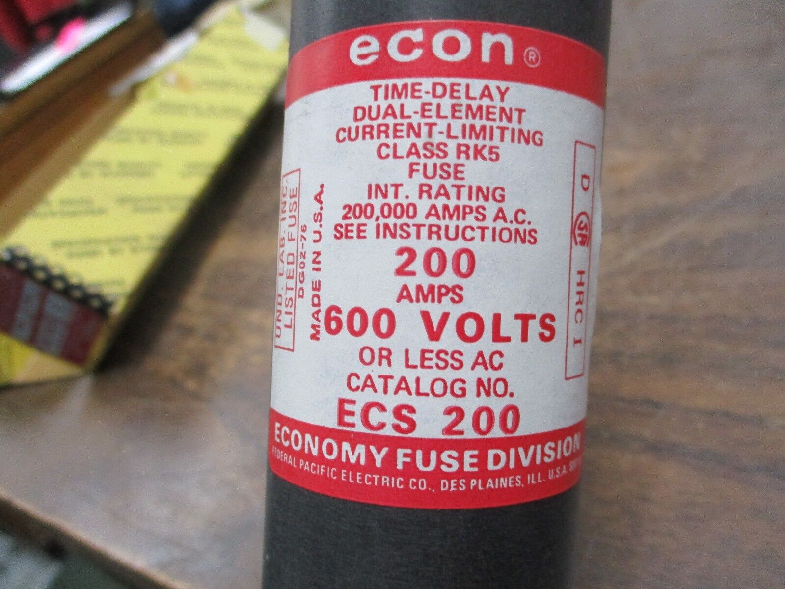 Econ Fuse ECSR 200  200A  600V  New Surplus