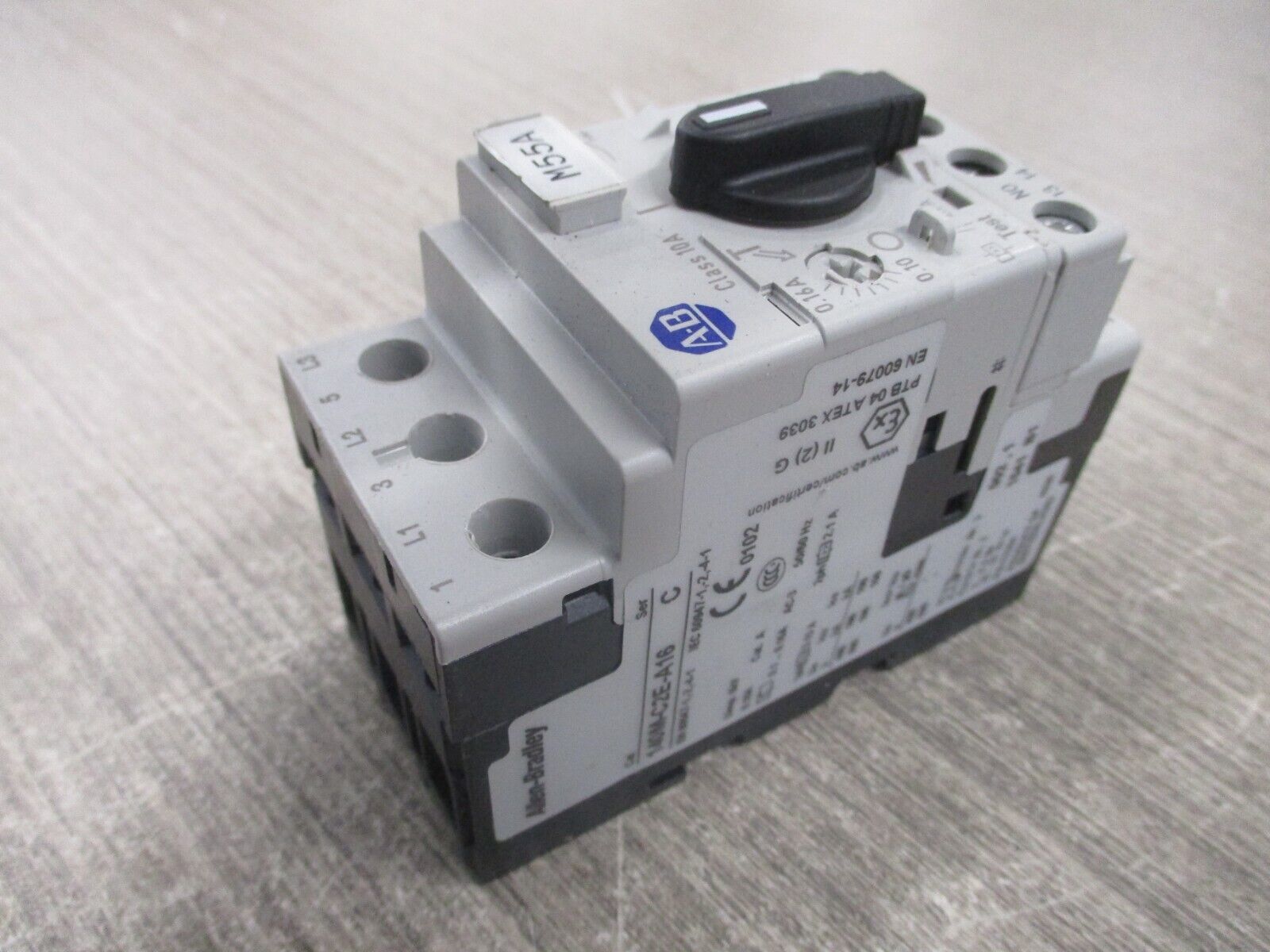 Allen-Bradley Manual Motor Protector 140M-C2E-A16 Ser. C Trip : 0.1-0.16A Used