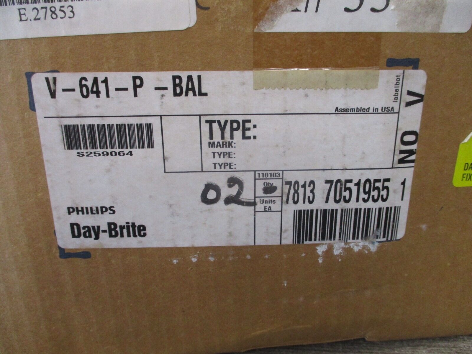Phillips Day-Brite Reflector & Socket Kit V-641-P-BAL New Surplus
