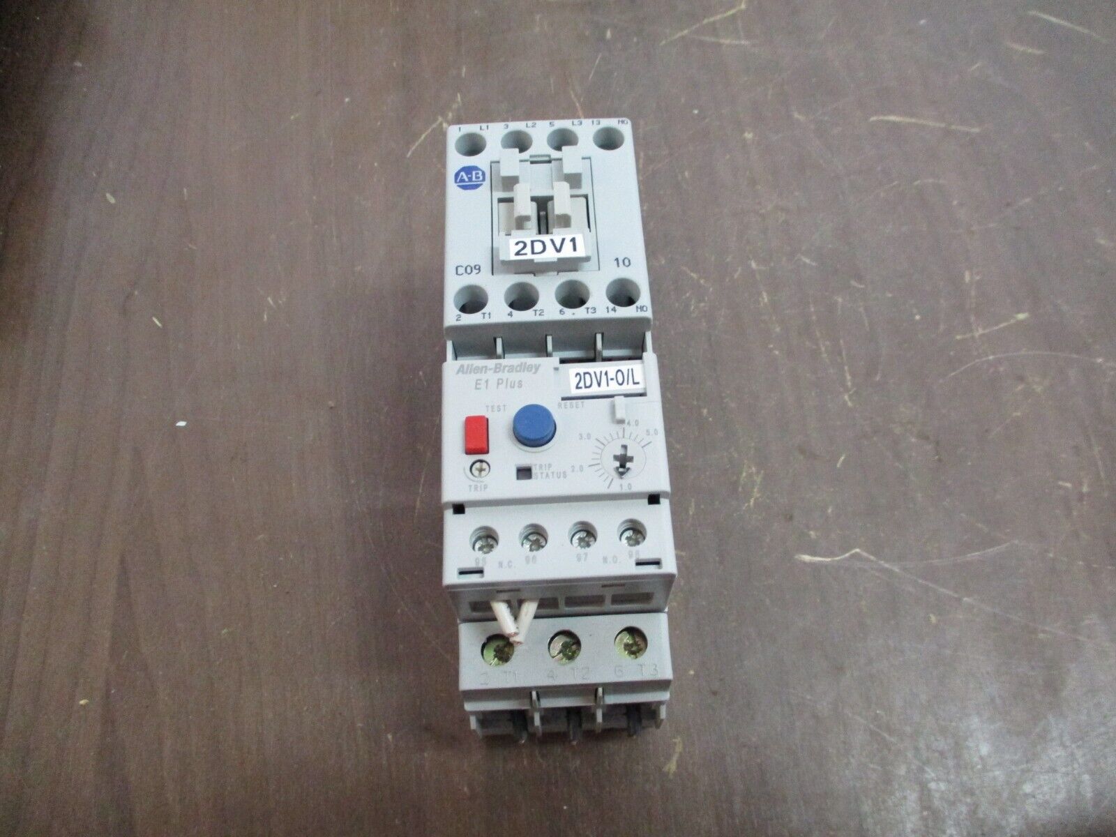 Allen-Bradley Starter 100-C09*10 / 193-EECB 120V Coil Trip: 1.0-5.0A Used