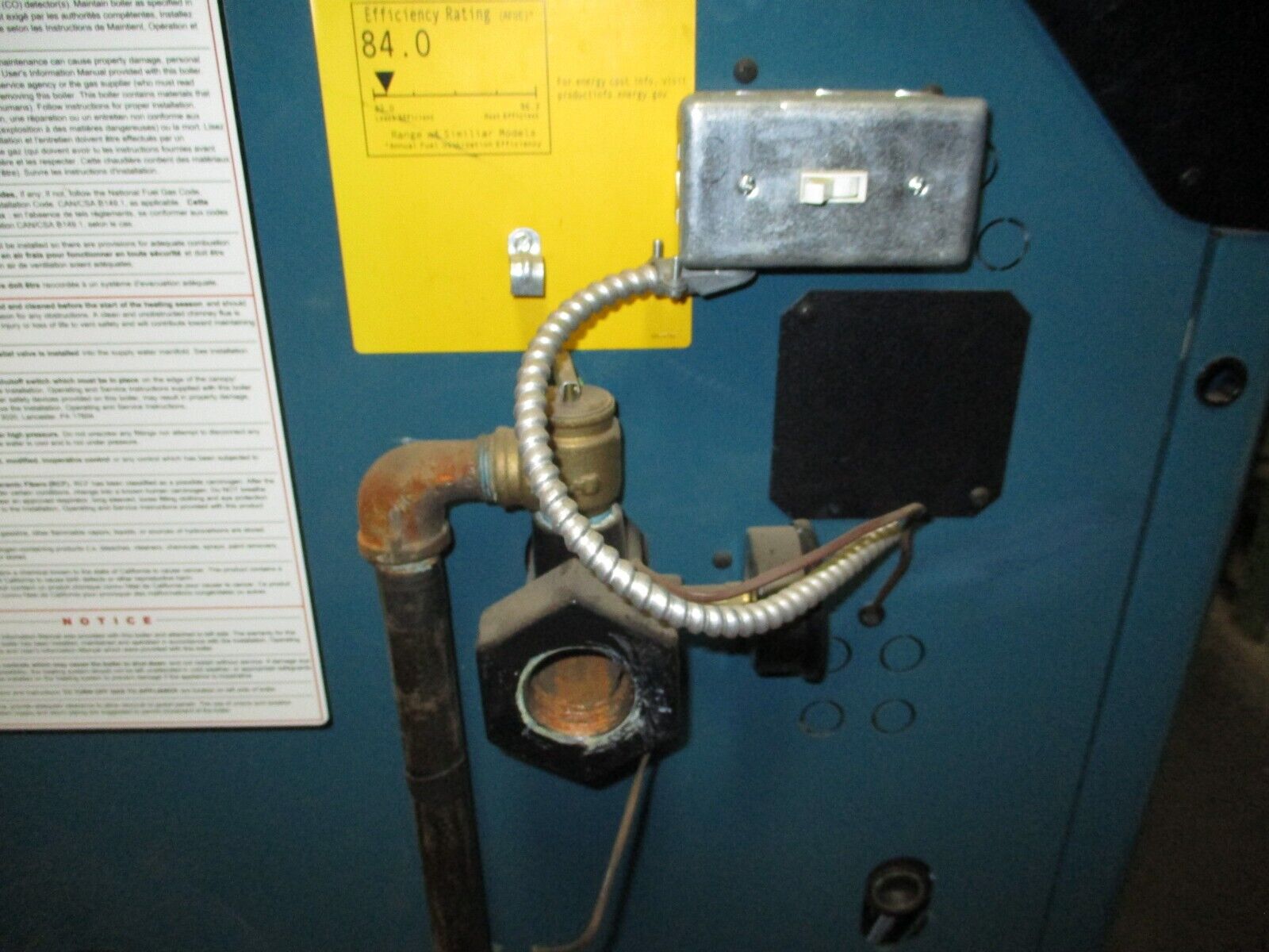 US Boiler Company Burnham Series 3 Boiler 308BNI-A Natural Gas Input: 245MBH