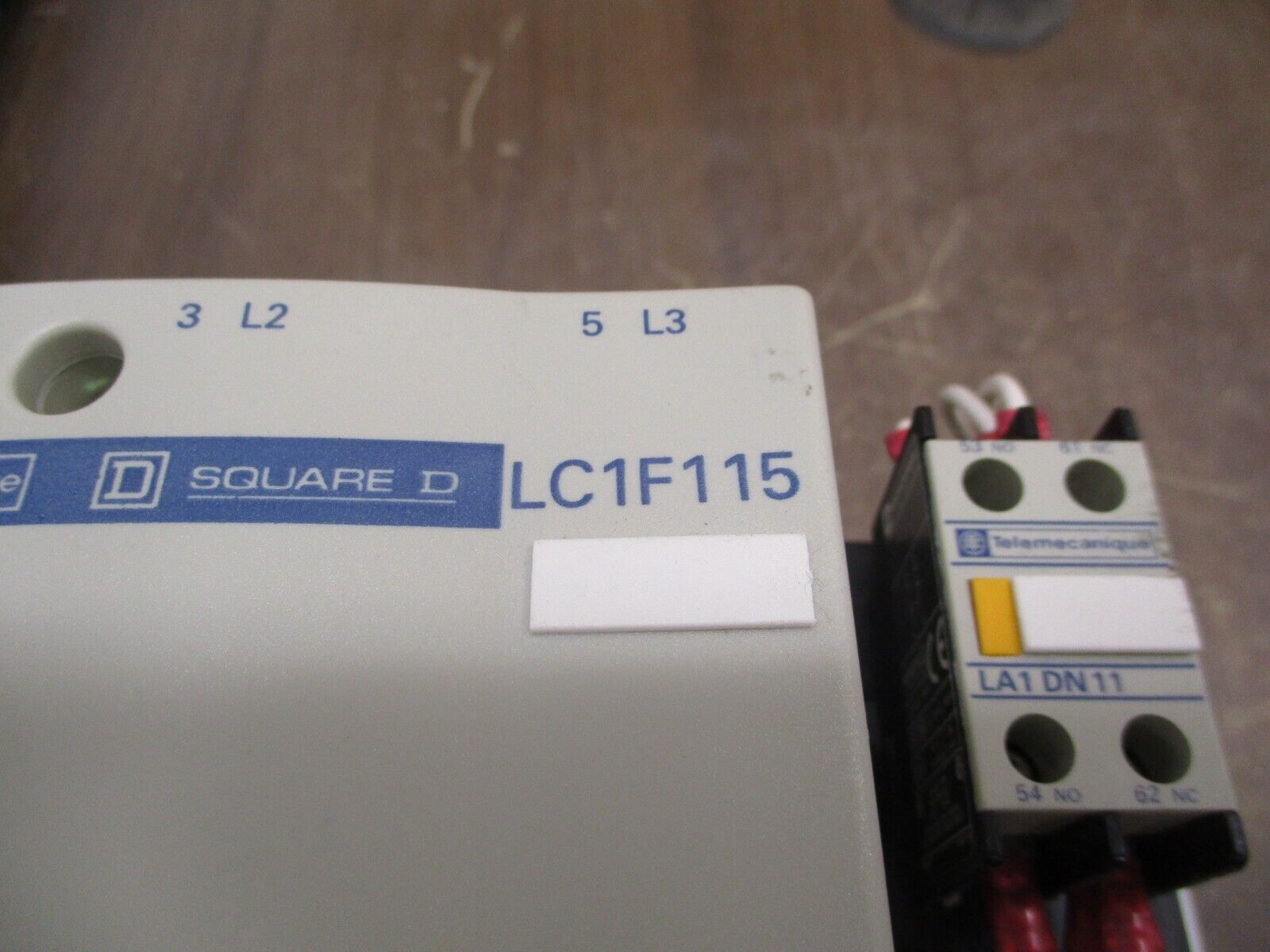 Telemecanique Contactor LC1F115 115-120V Coil 175A 600V w/ Aux Contact Block