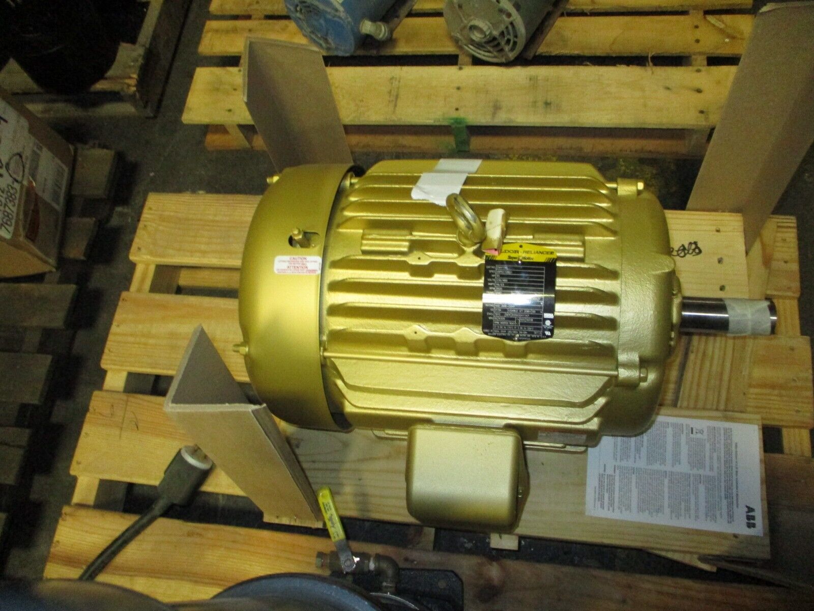 Baldor Motor EM4106T 20HP 3600RPM 230/460V 46/23A 3Ph 60Hz New Surplus