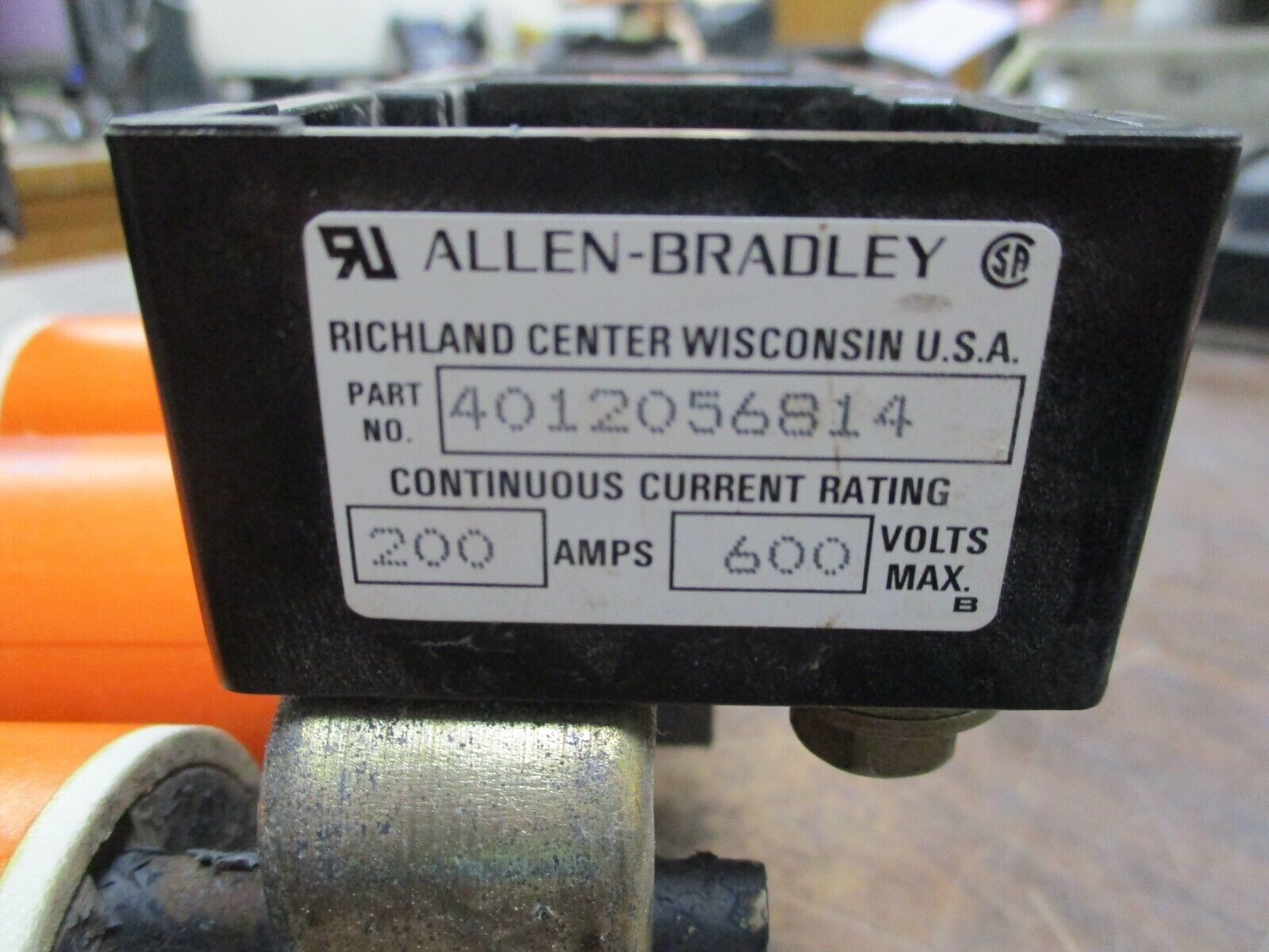 Allen-Bradley Fuse Block w/ Fuses 4012056814 200A 600V w/ (3) 400A Fuses Used