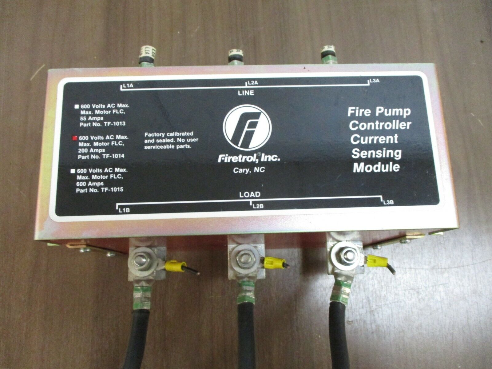 Firetrol Current Sensing Module TF-1014 200A 600V Used