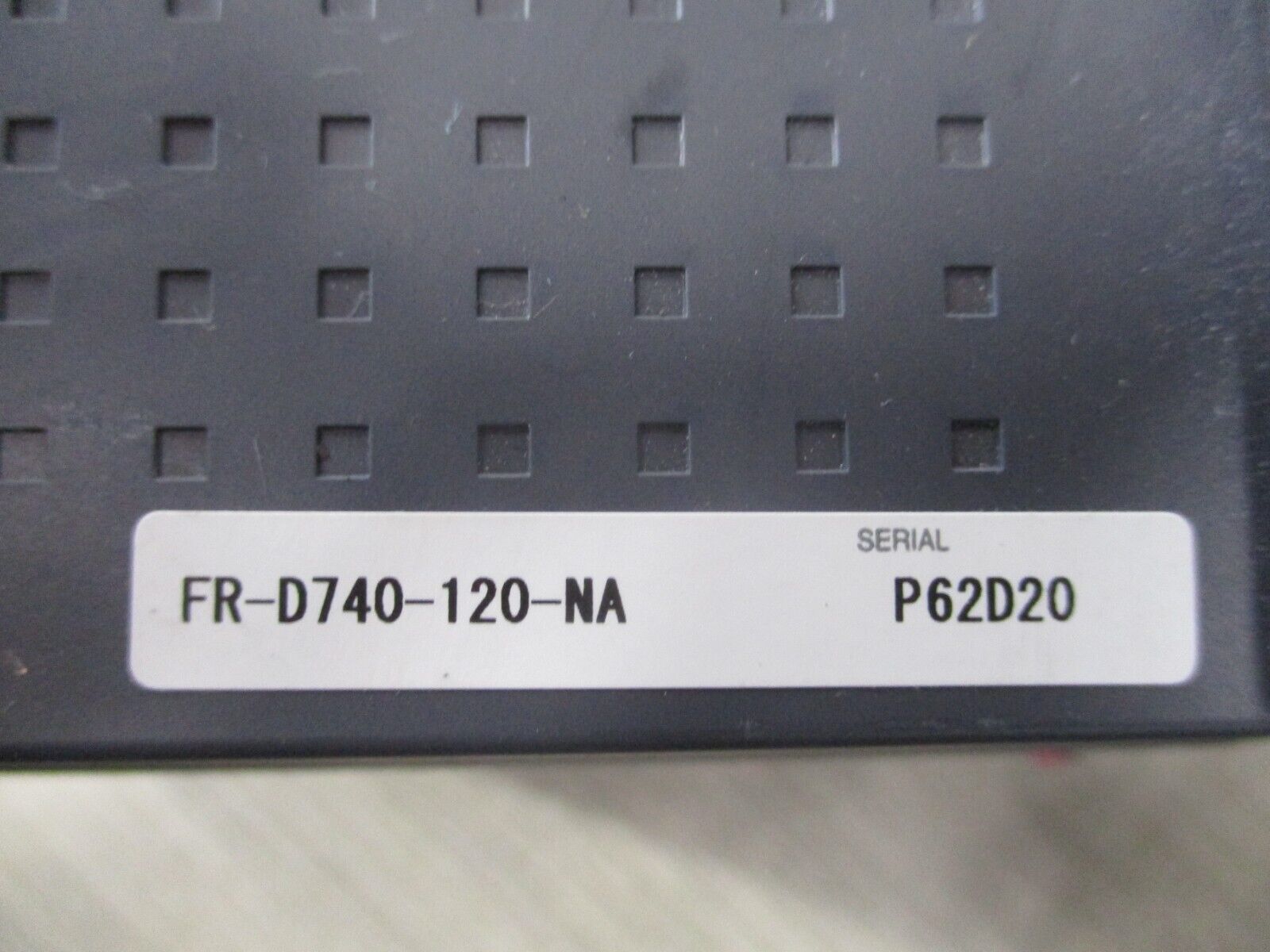 Mitsubishi D700 AC Drive FR-D740-120-NA 7.5 HP 3Ph Input: Output: Used