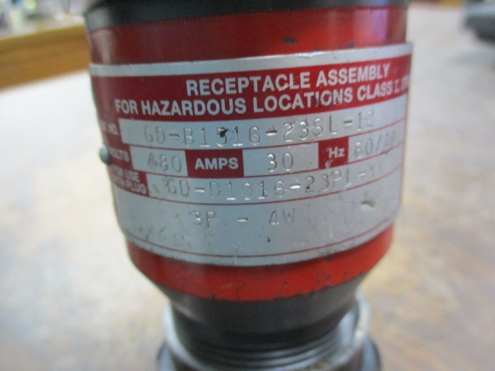 Hubbell Vantage XP Explosion Proof Connector GD-B1516-23SL-12 30A 480V 3P 4W