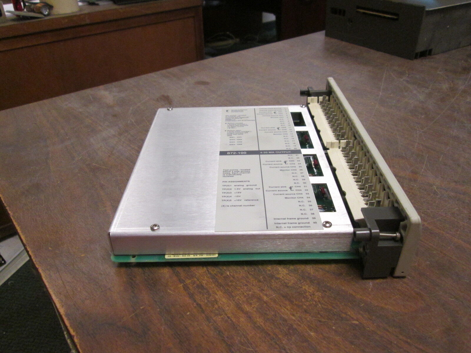 Modicon Analog Output Module AS-B872-100 Rev. J 4-20mA 4ch Used