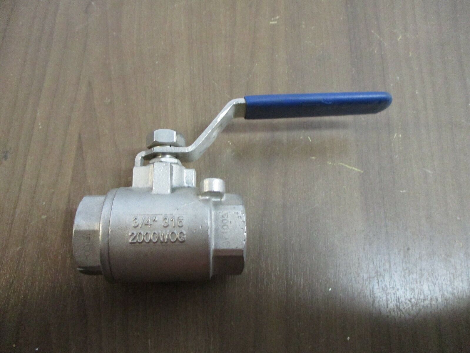 J-Flow Controls Stainless Steel Ball Valve JF1005 Size: 3/4" 2000 WOG Used