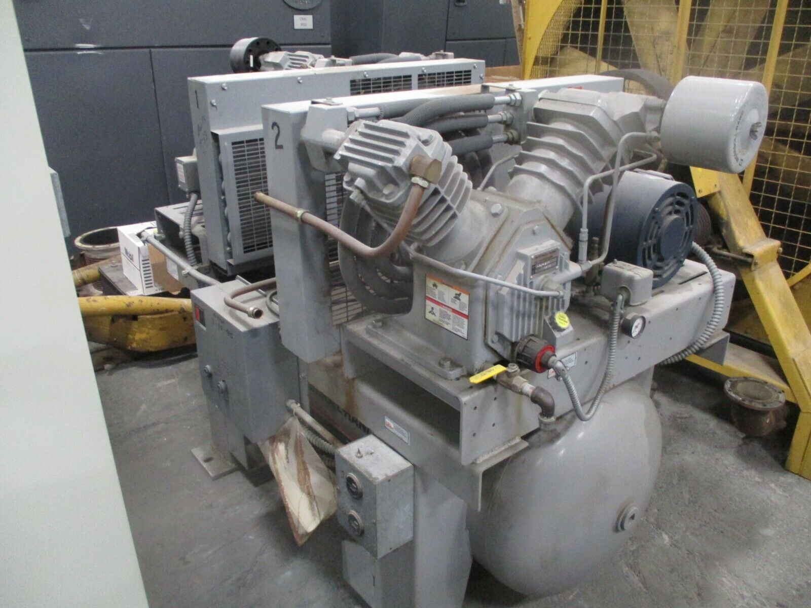 Ingersoll-Rand T30 Duplex Air Compressor T307120T 7.5HP 208-230/460V Used