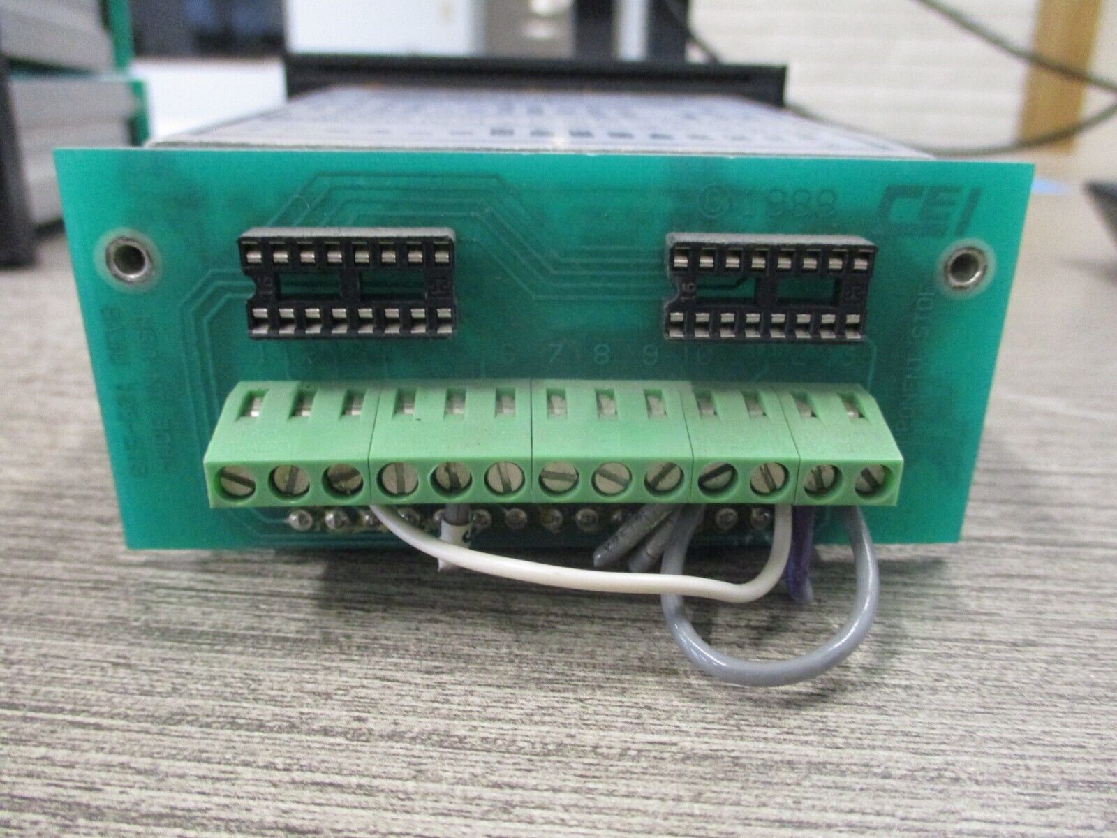 Cincinnati Electrosystems 7-Segment Display 4161-8-24 W/815-501 Adapter Board