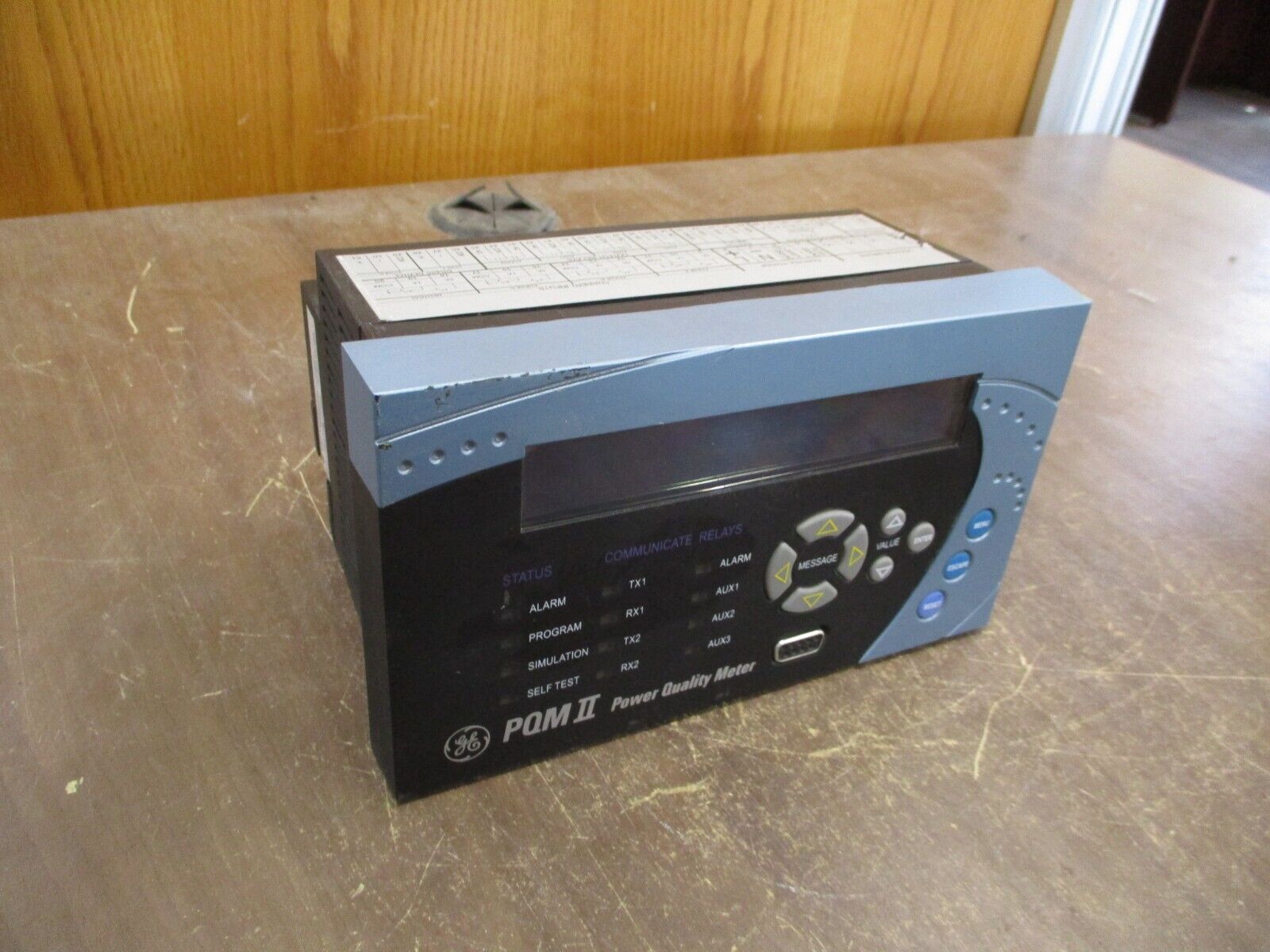 GE PQM II Power Quality Meter PQMII-T20-C-A 20VA 90-300VDC 70-265VAC Used