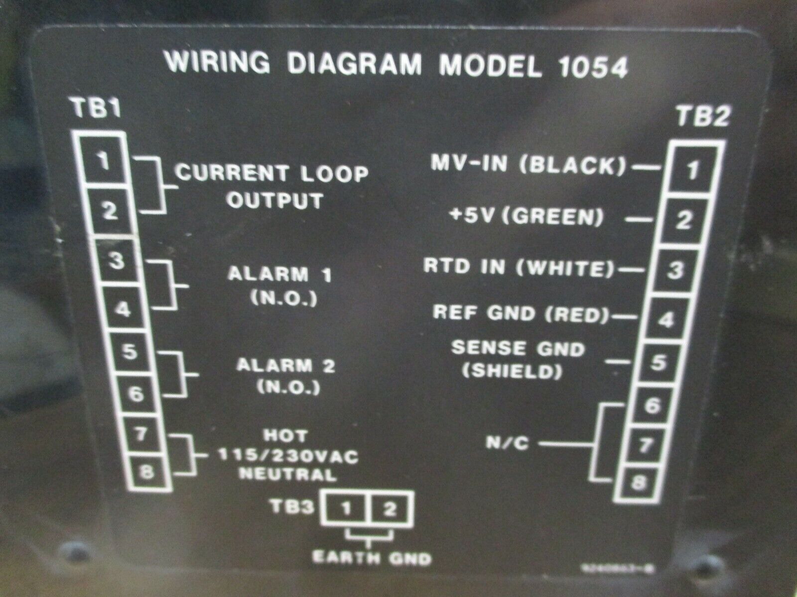 Rosemount Analytical Uniloc pH Analyzer 1054PH 115V 50/60Hz 0.100A Used