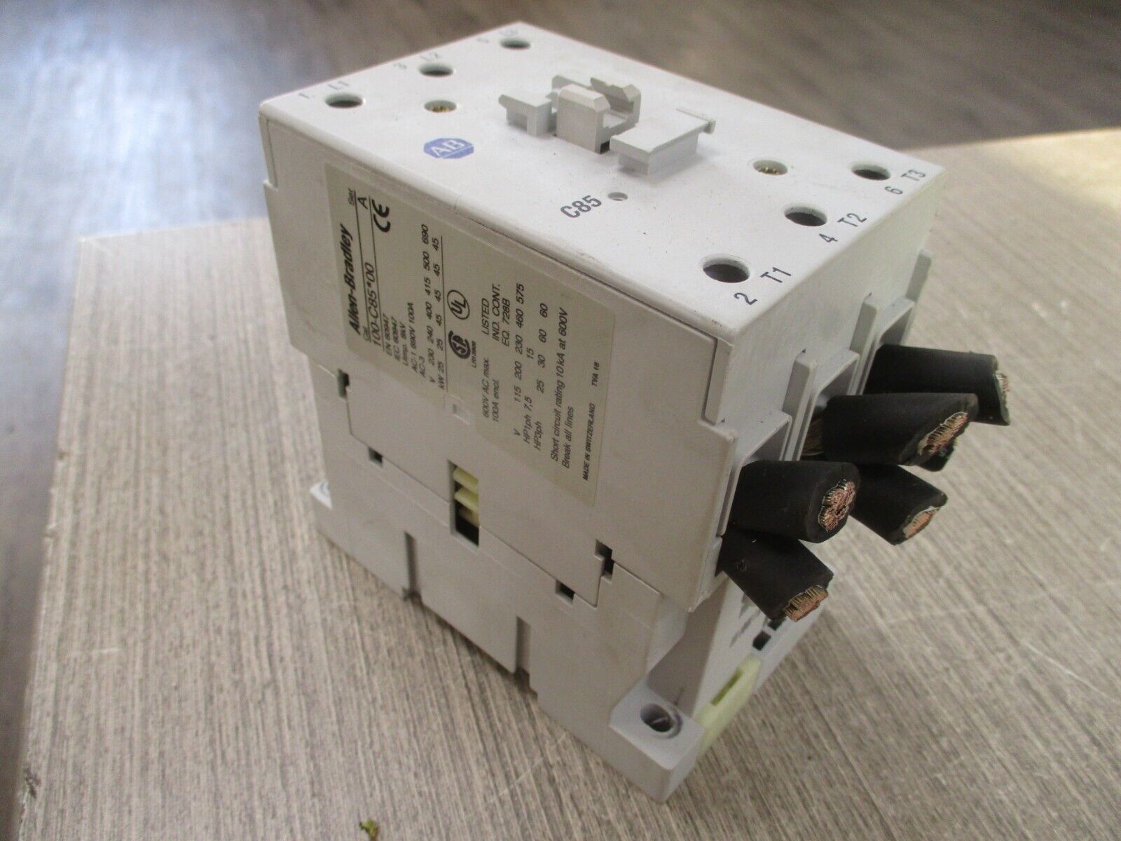 Allen-Bradley Contactor 100-C85*00 Ser. A 480V Coil 100A 600V Used