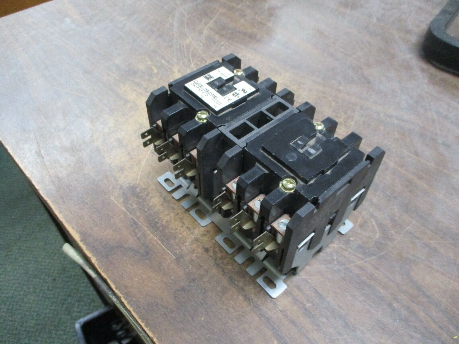 Cutler-Hammer Reversing Contactor C65FNF375 104-120V Coil 75A 600V Used