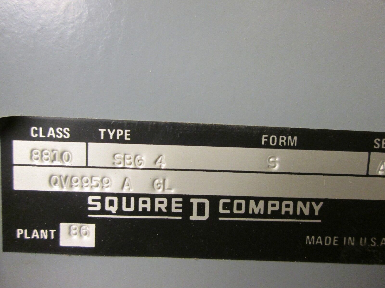 Square D 2 Speed Starter 8810SBG4 Size 0 120V Coil Nema 1 Enclosure Used