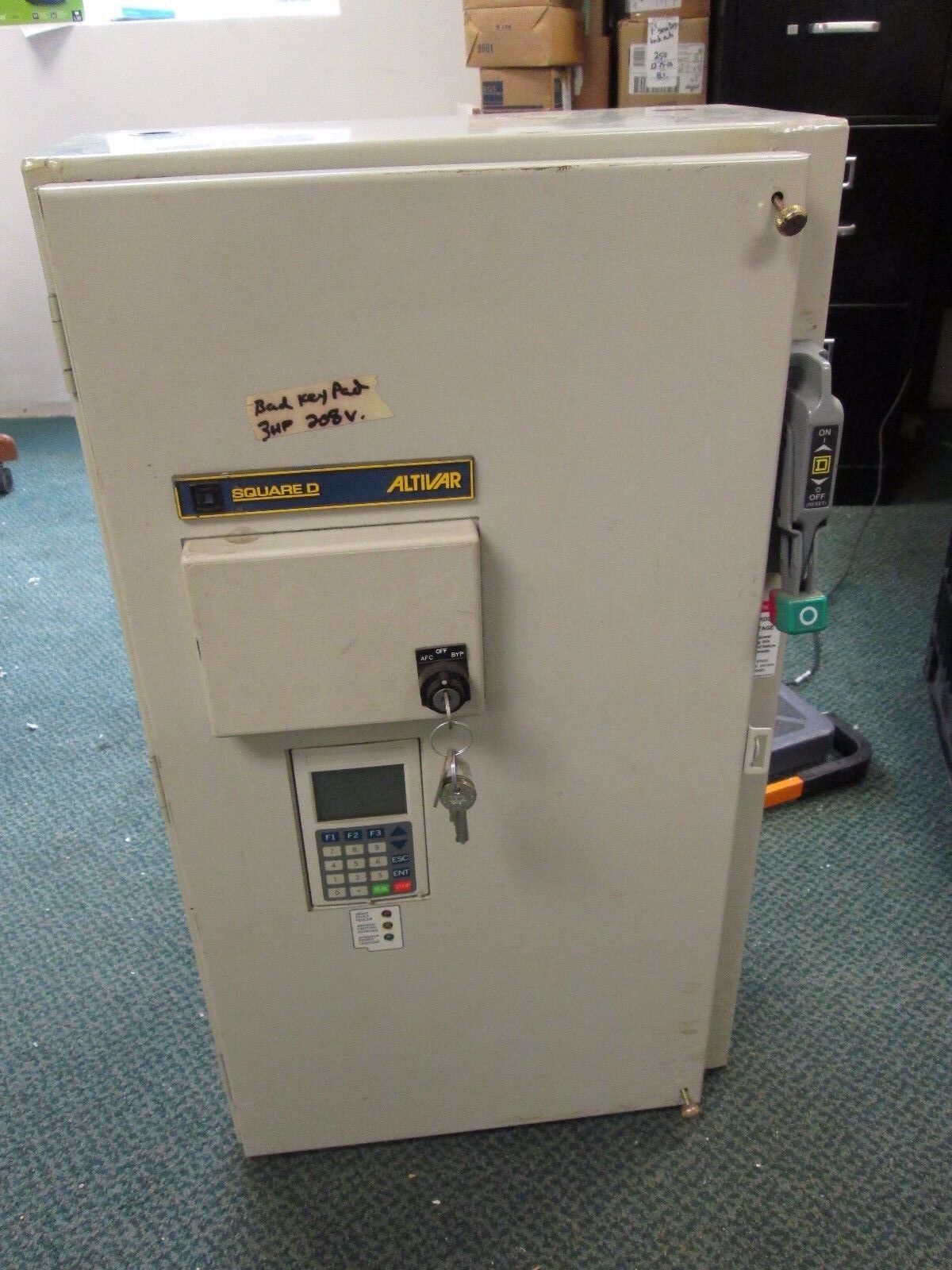 Square D Altivar 55 Bypass & AC Drive 8839ATV66U41M2 3HP *Bad Keypad* Used