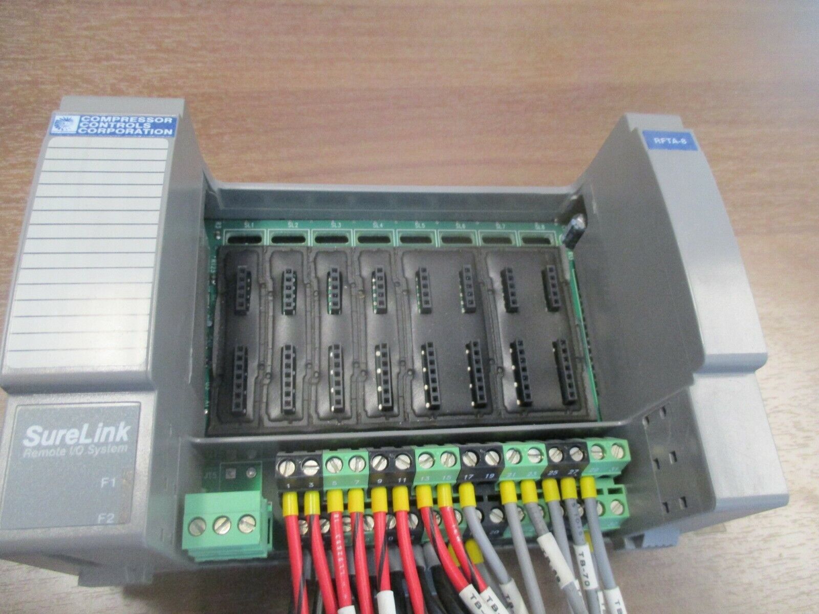 Compressor Controls Corp. SureLink Remote I/O Base RFTA-8 8-Slot Used