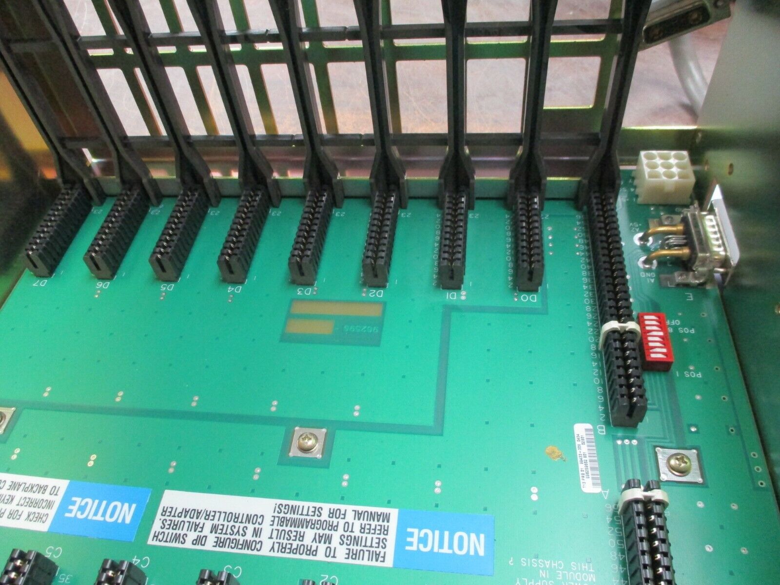 Allen-Bradley 8-Slot I/O Chassis 1771-A2B B Rev. N01 Used