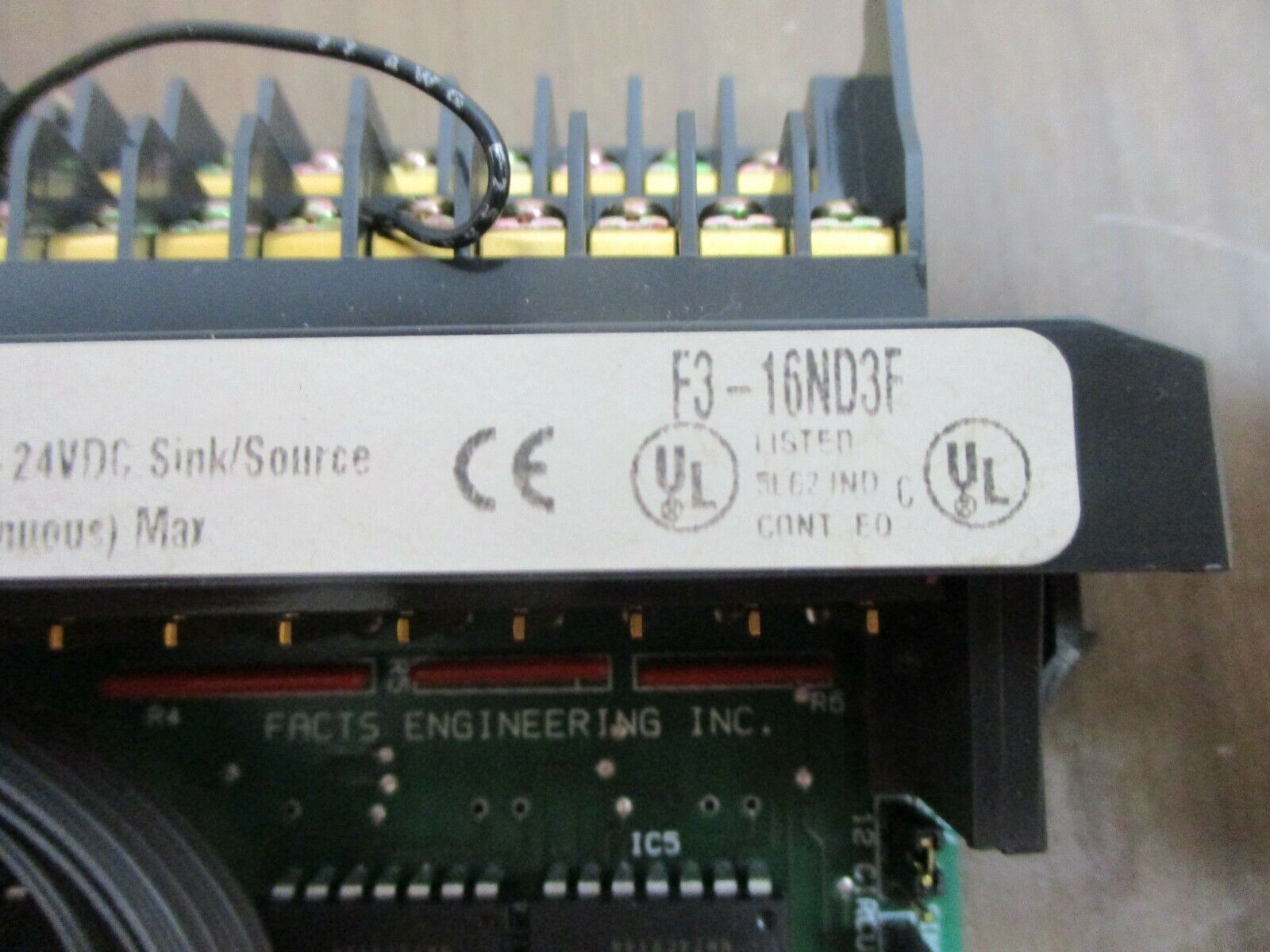 Facts Engineering Sink/Source Input Module F3-16ND3F 12-24VDC Used