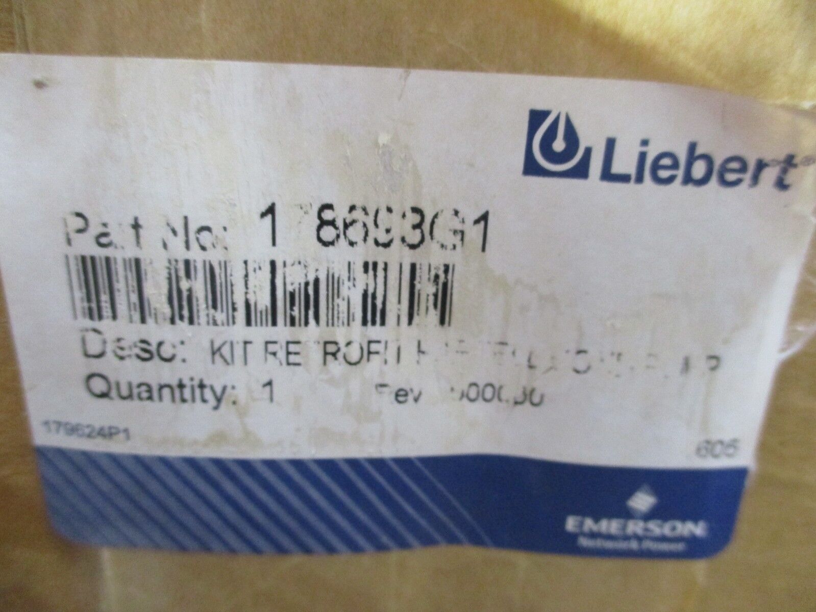 Liebert Hartell Cond Pump Retrofit Kit 178693G1 New Surplus