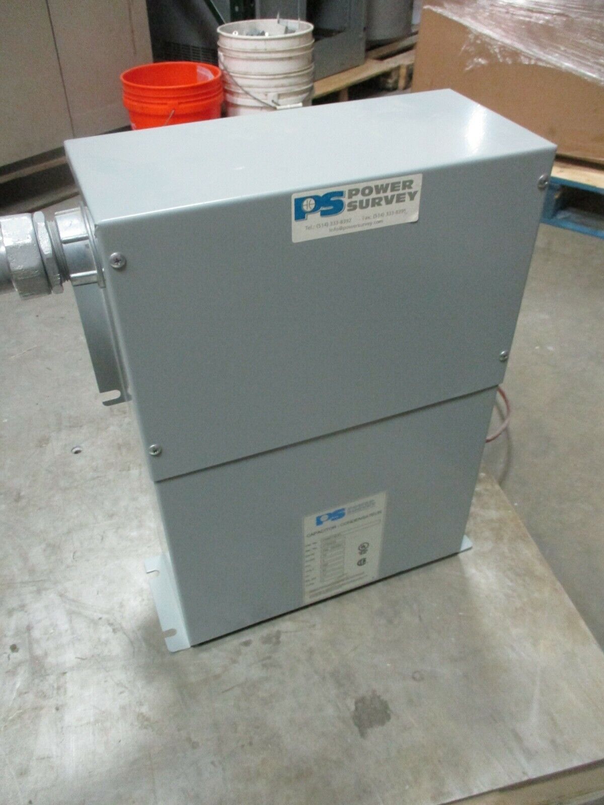 Power Survey Capacitor PS4P75CFL 75KVAR 480V 3Ph 60Hz Used