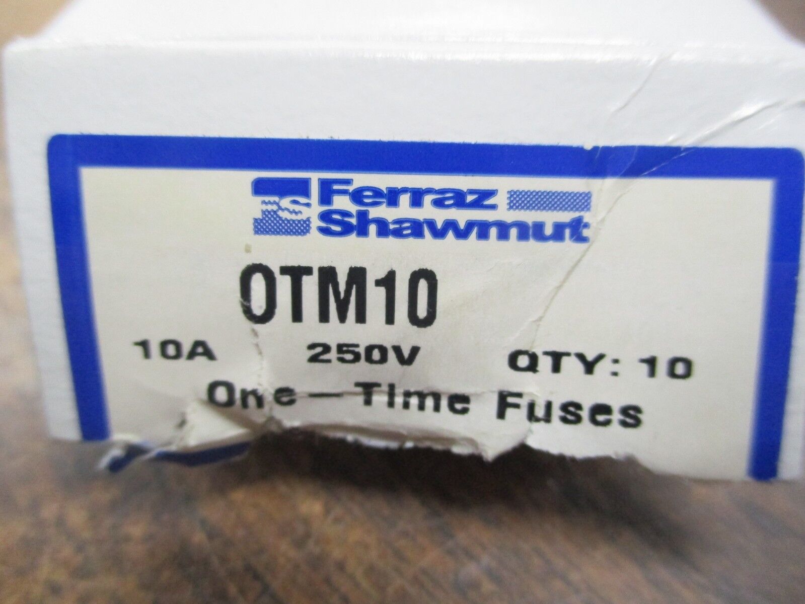 Ferraz Shawmut One-Time Fuse OTM10 10A 250V *Box of 10* New Surplus