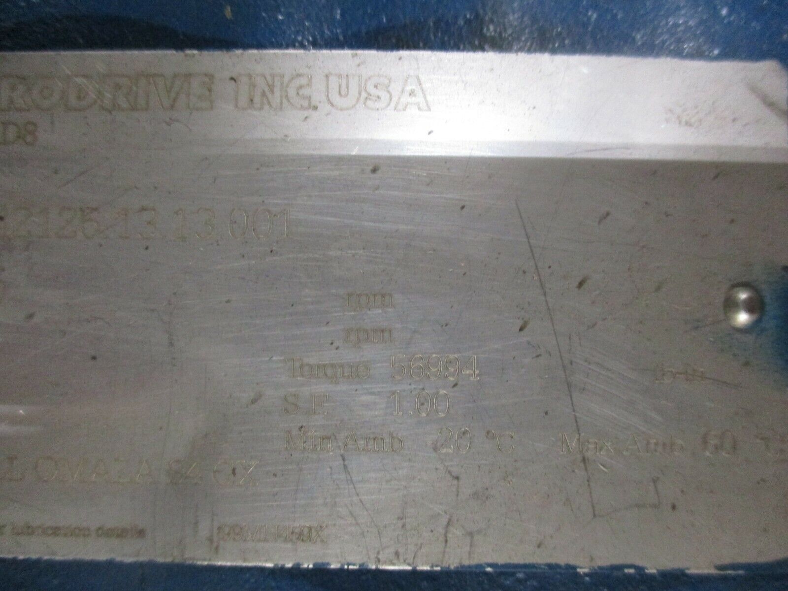 Sew-Eurodrive R Series Gear Reducer R147AD8 Ratio 7.25 241RPM Output Used