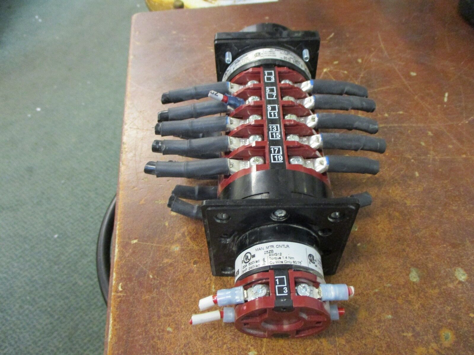 Control Switches Rotary Manual Motor Controller 25ZB 50A 600V Used