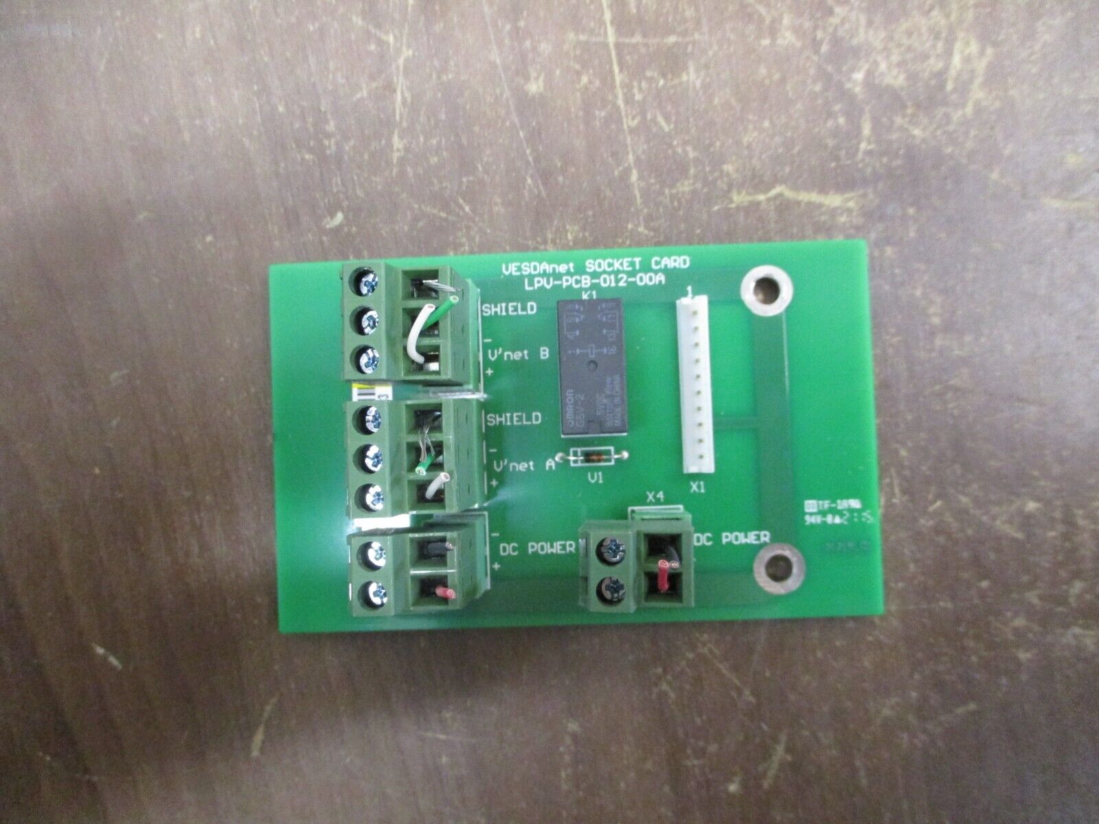 Xtralis Vesda VESDAnet Socket Card LPV-PCB-012-00A Used