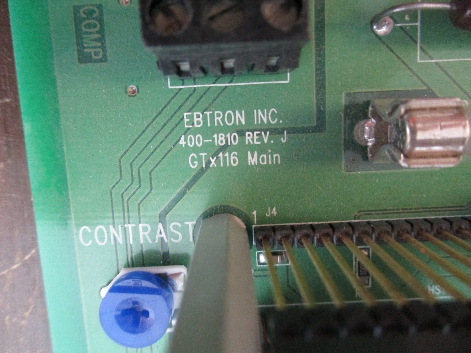 Ebtron GTx116 Main Board w/ Aout 400-1810 Rev. J Used
