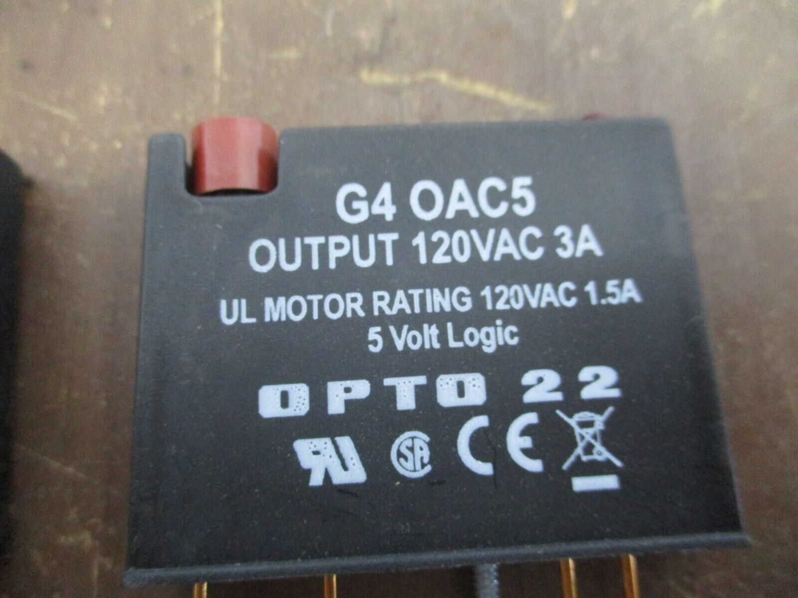 Opto 22 Output Module G4 OAC5 120VAC 3A 5V Logic *Lot of 4* Used