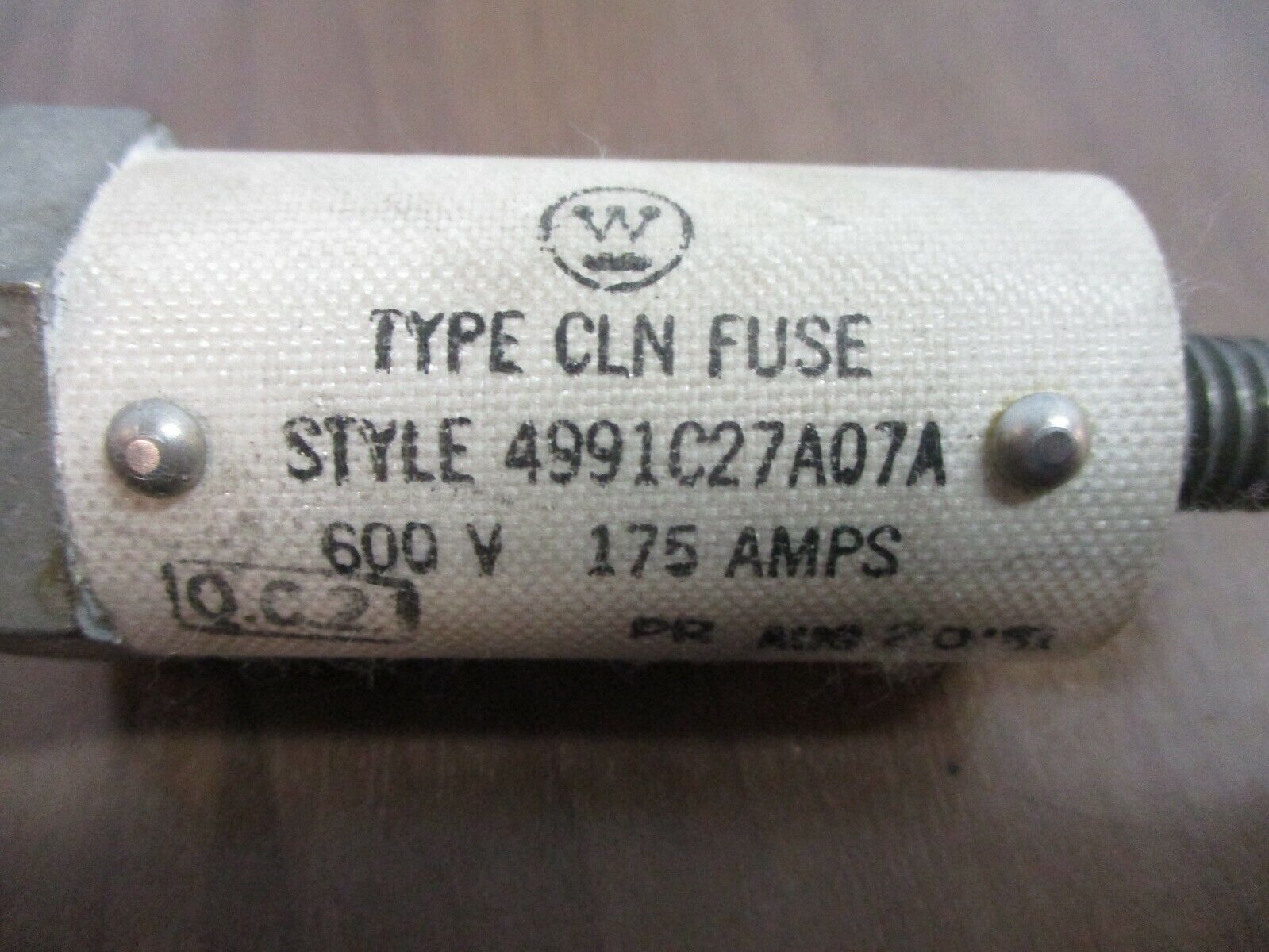 Westinghouse Type CLN Fuse 4991C27A07A 175A 600V Used