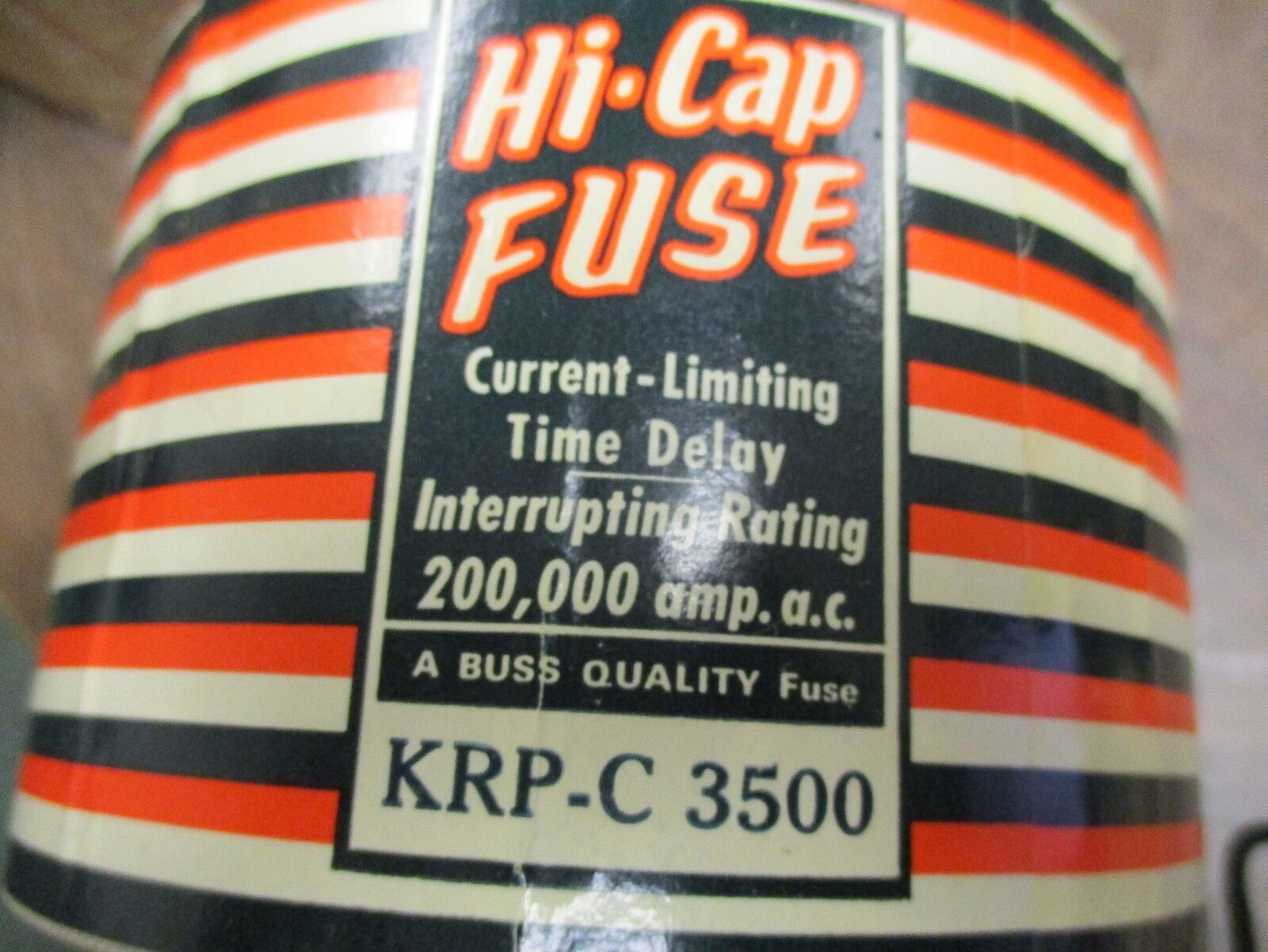 Buss Hi-Cap Fuse KRP-C 3500 600V 3500A New Surplus