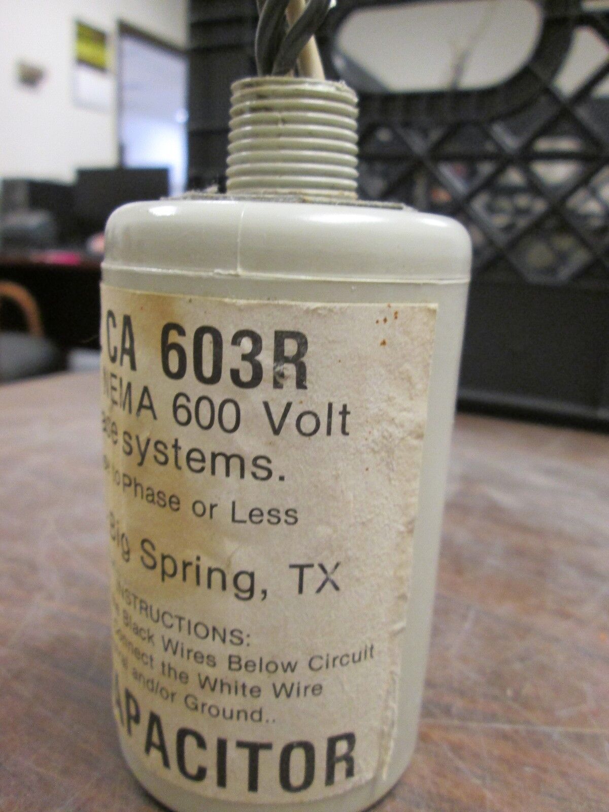 Delta Surge Capacitor CA 603R For use on NEMA 600V 3Ph systems Used