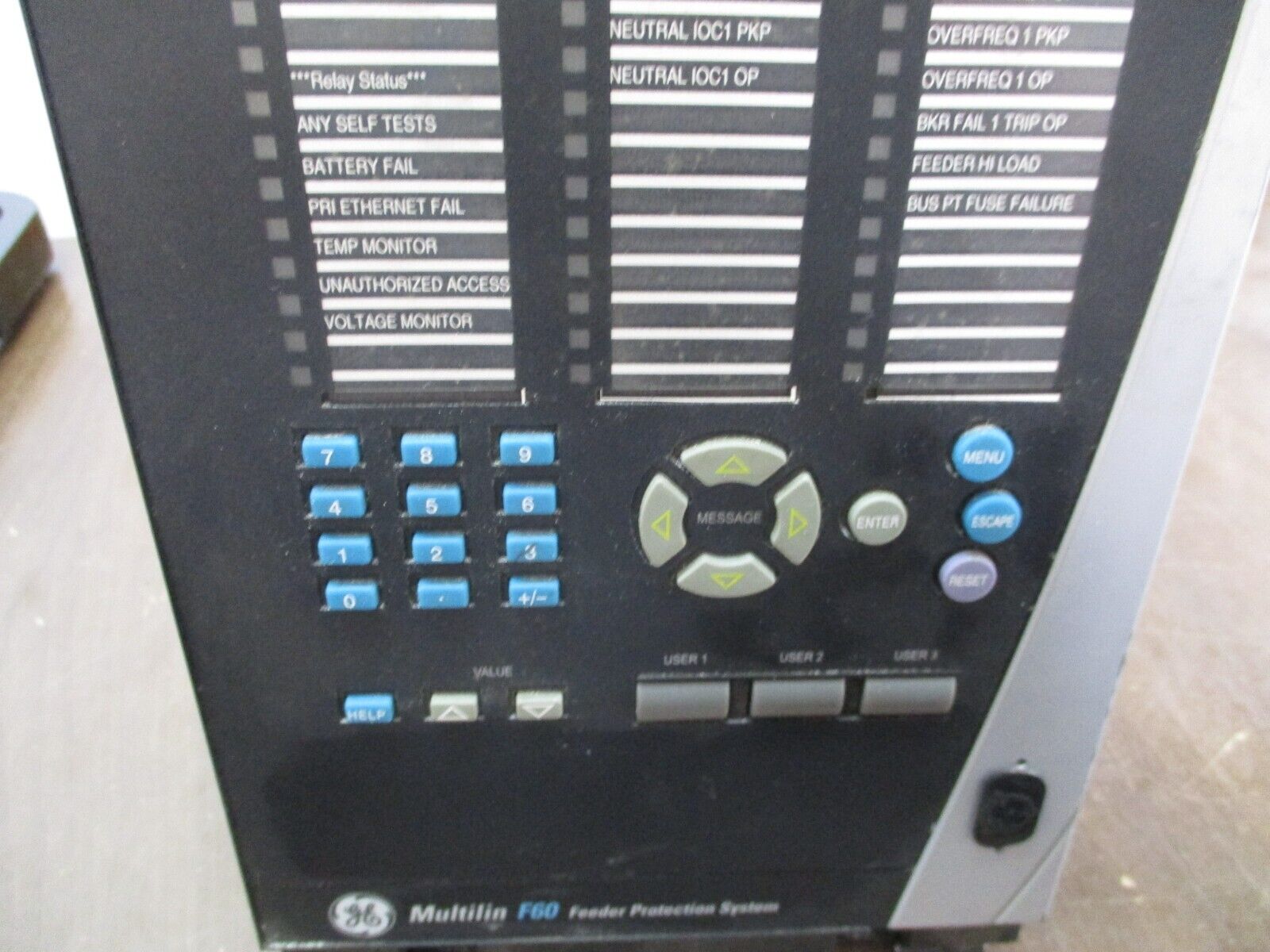 GE Multilin F60 UR Series Feeder Management Relay F60N03VKHF8GH6DM6CP5A Used