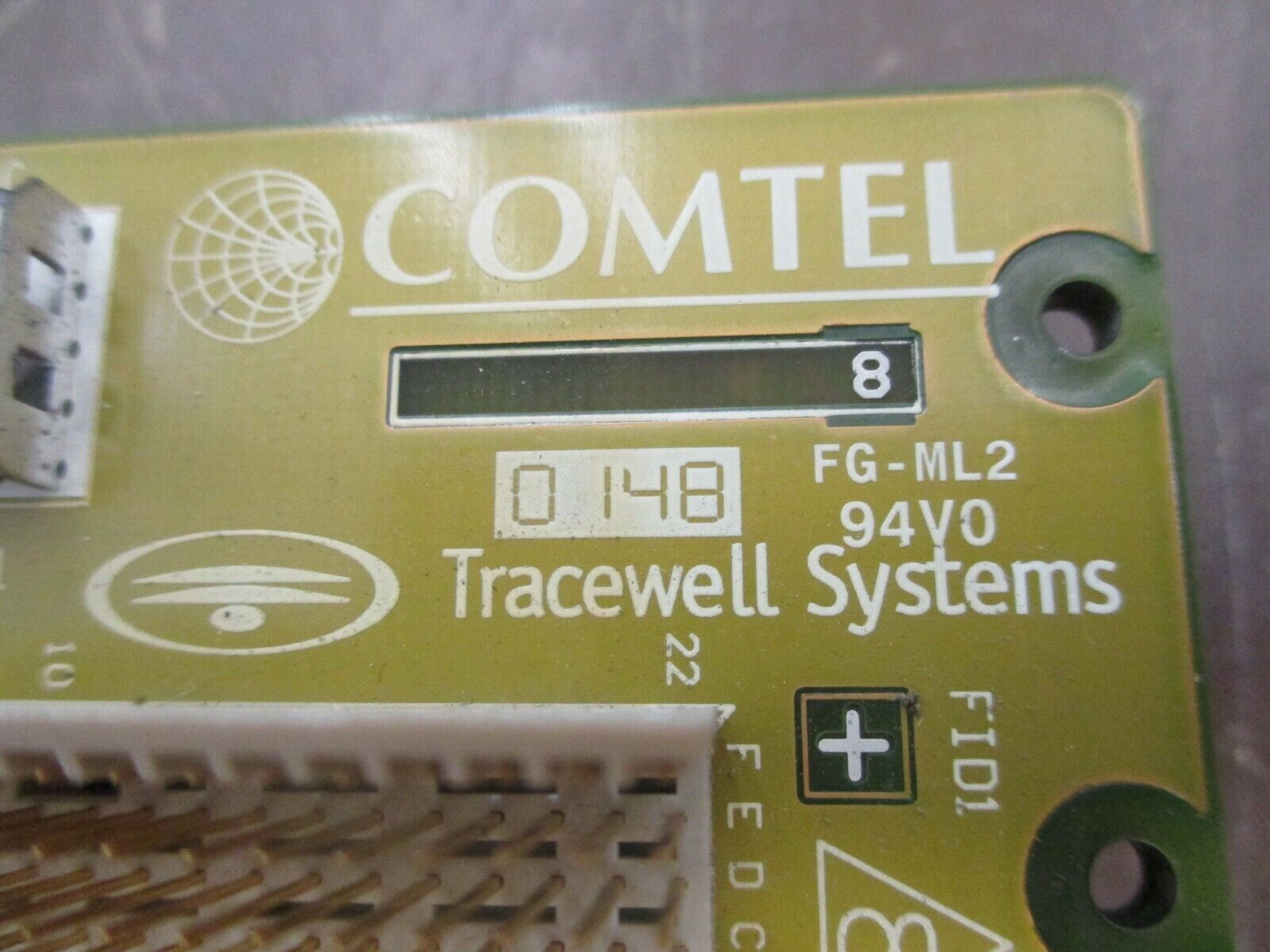 Comtel Tracewell Systems Control Board FG-ML2 94V0 Used