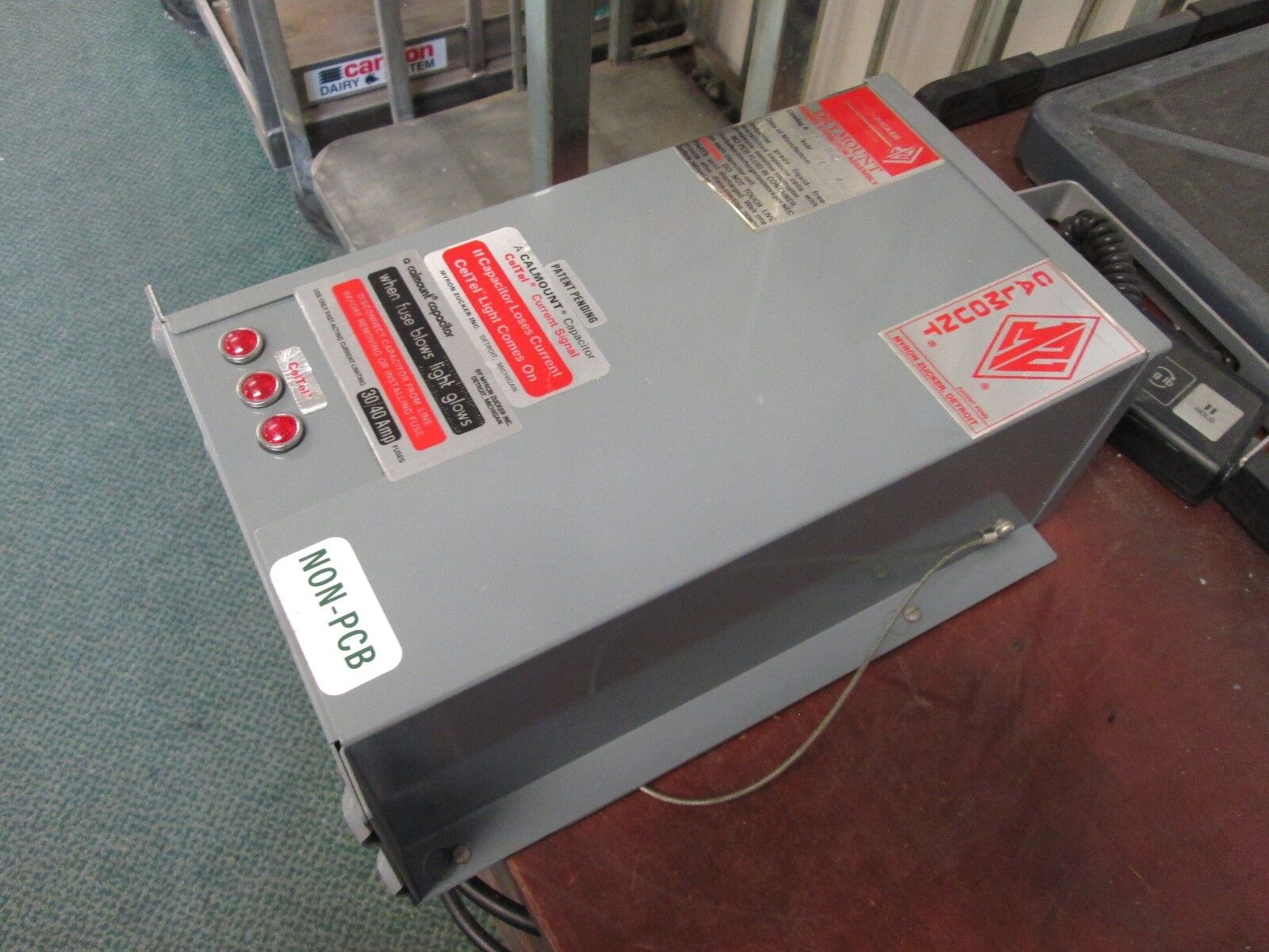 Calmount Drymount Power Capacitor KID43015-3 15 KVAR 480V 60Hz 3Ph Used