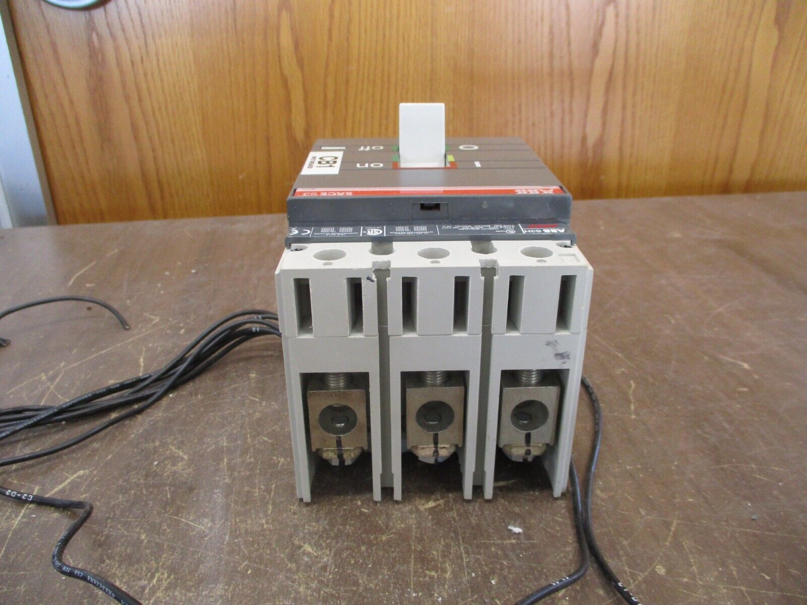 ABB SACE S3 Circuit Breaker S3H 125 125A 600V 3P Used