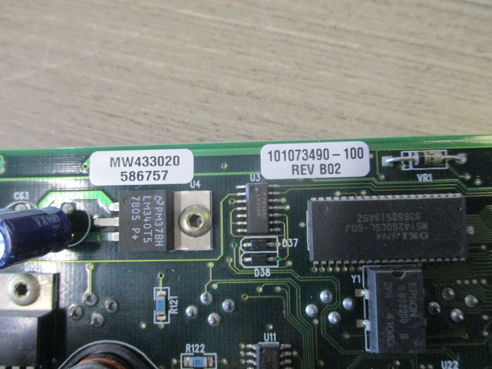 Eaton Monitor Board 101073490-100 Rev. B02 Used.