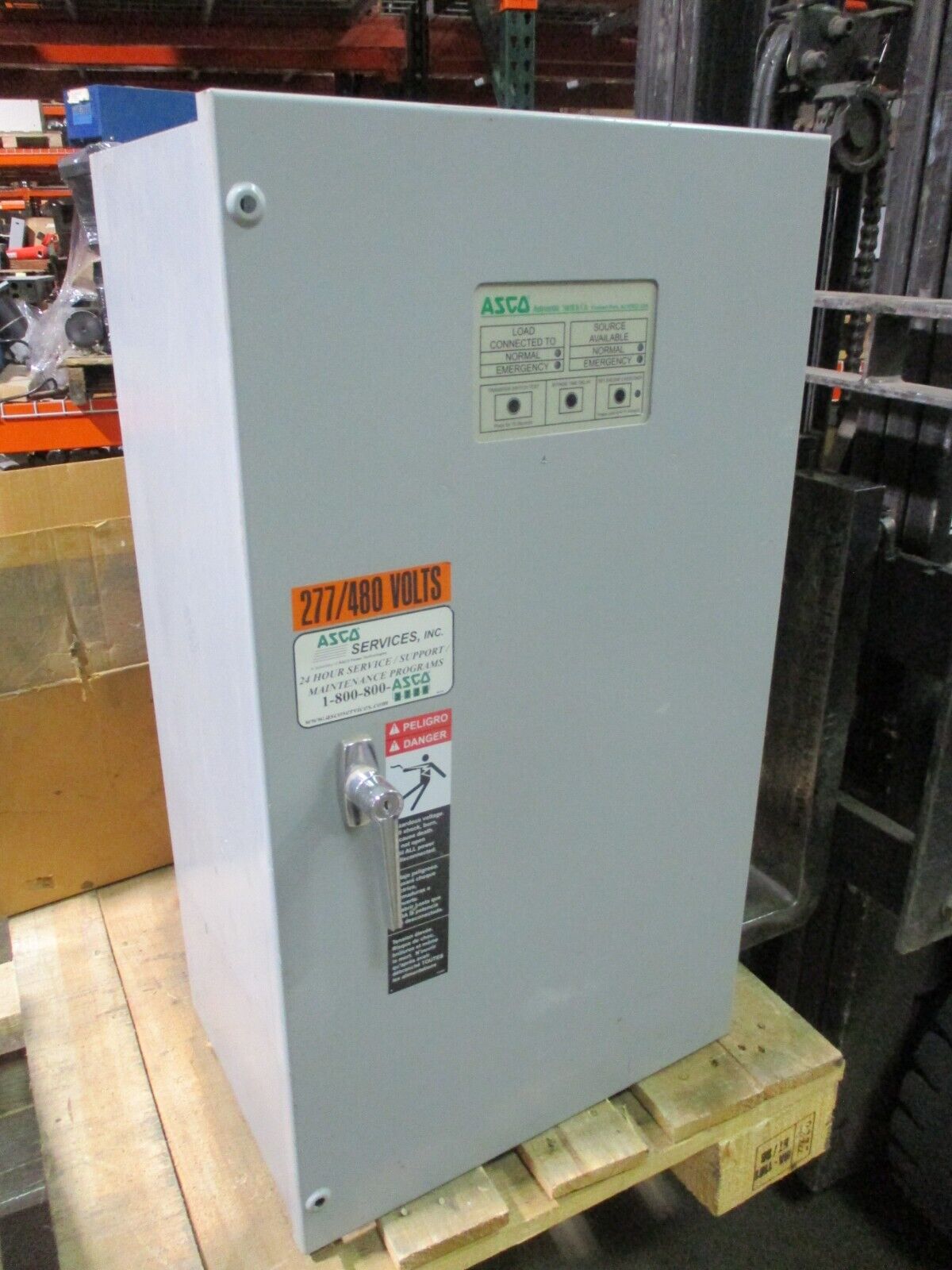 Asco Series 300 Automatic Transfer Switch A300310491XC 104A 480V 60Hz 3Ph Used