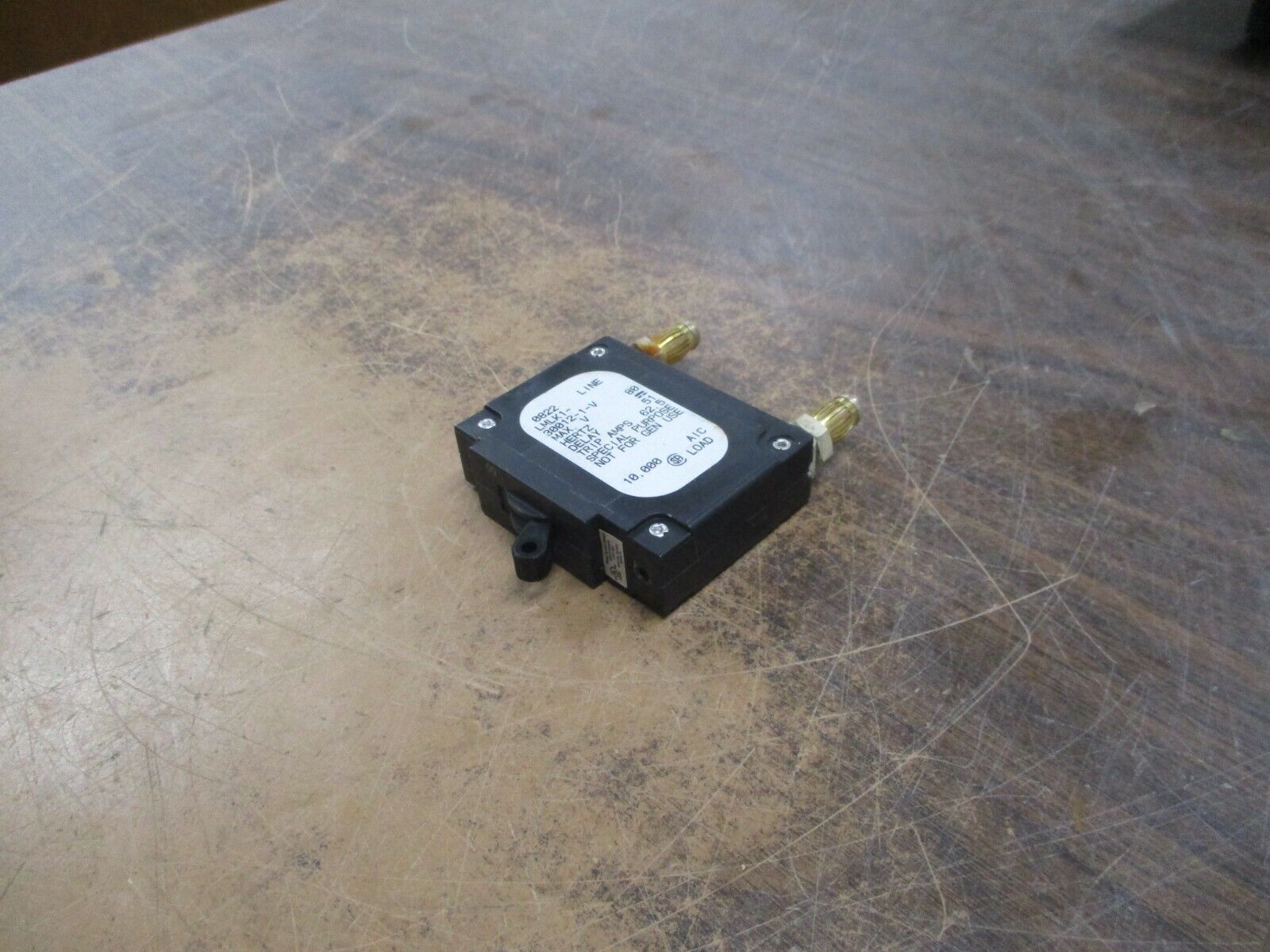 Airpax DC Circuit Breaker LMLK1-30012-1-V 50A 80VDC 1P *Some Shelf Wear* Used